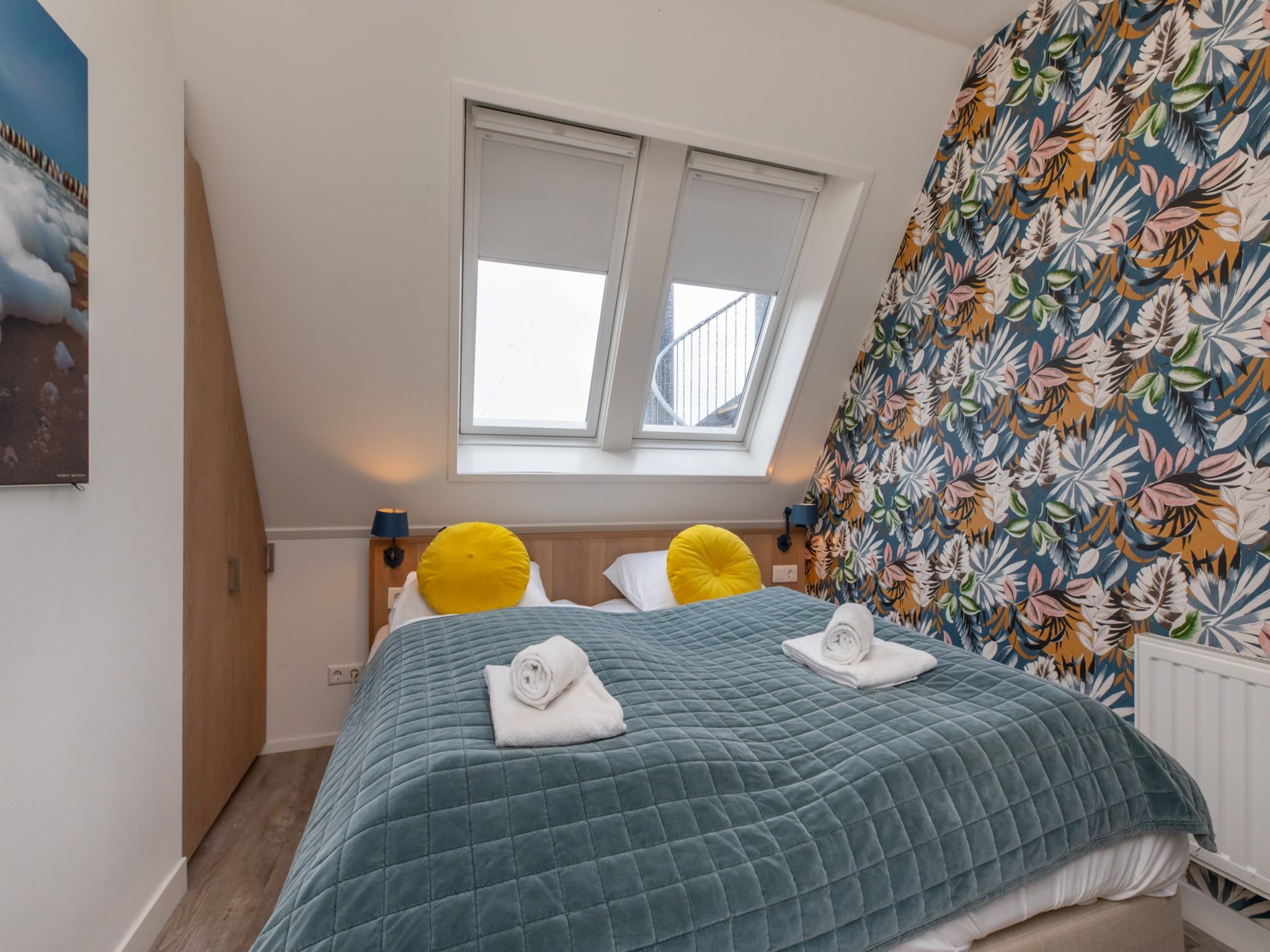 Een slaapkamer van Vakantiehuisje Langstraat 29B Zoutelande 4 Personen  Comfortabel Verblijf in Zoutelande