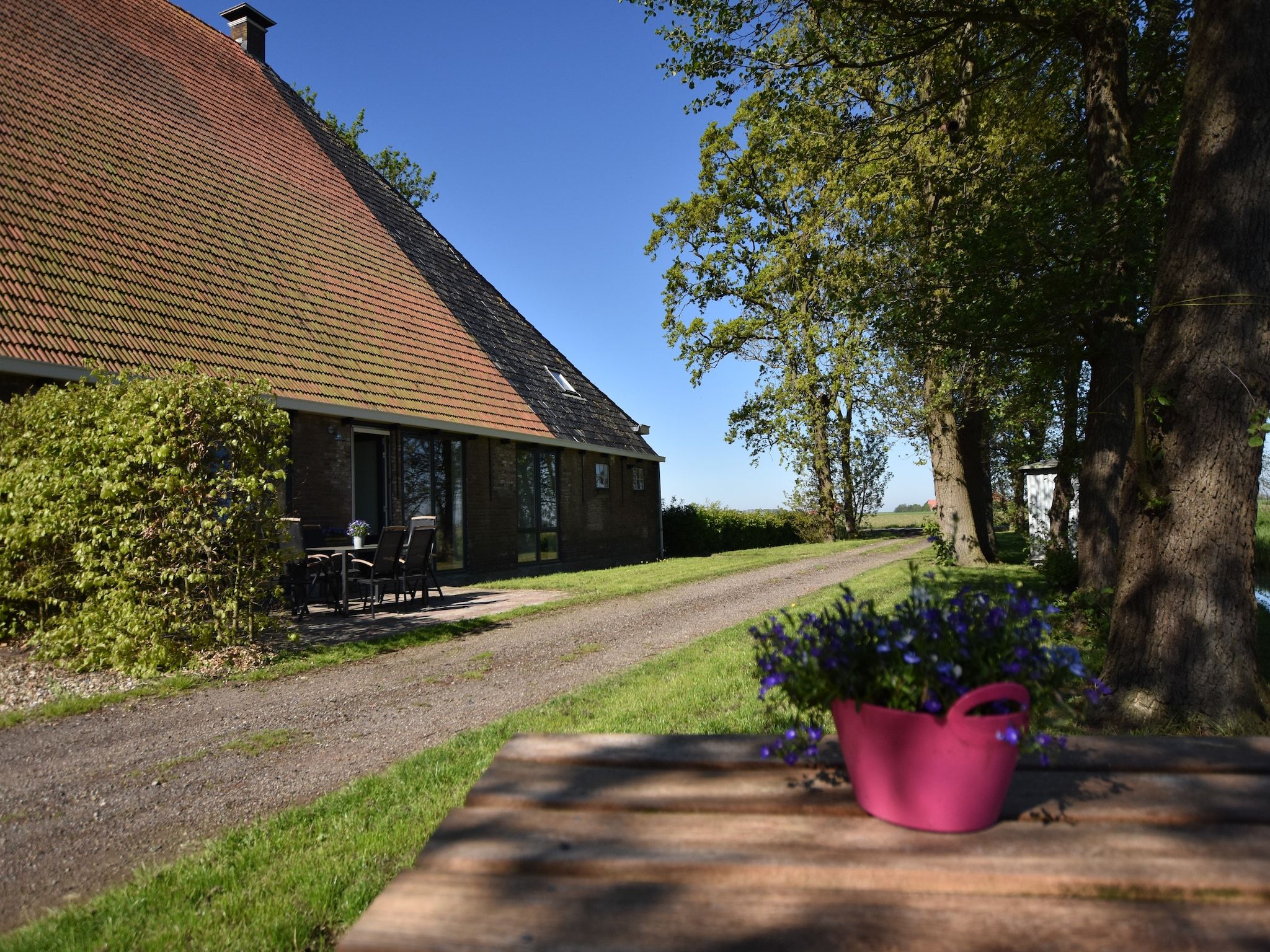 De buitenkant van Berkenhof appartment in Workum