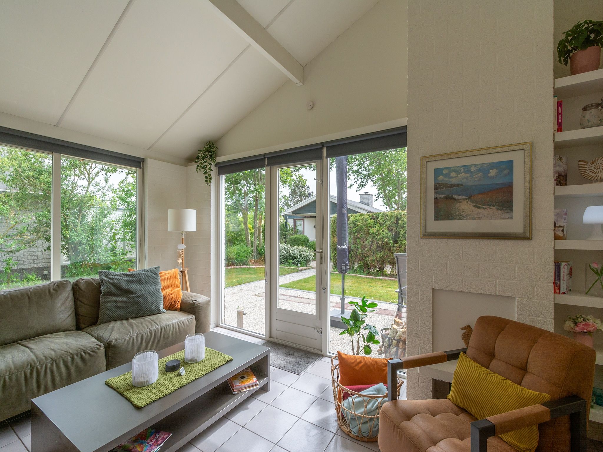 De woonkamer van Watersnip 9 in Petten