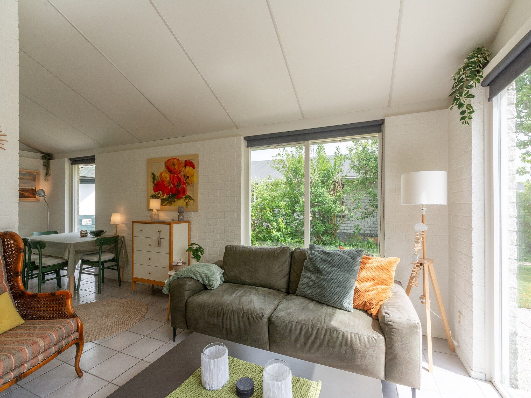 De woonkamer van Watersnip 9 in Petten