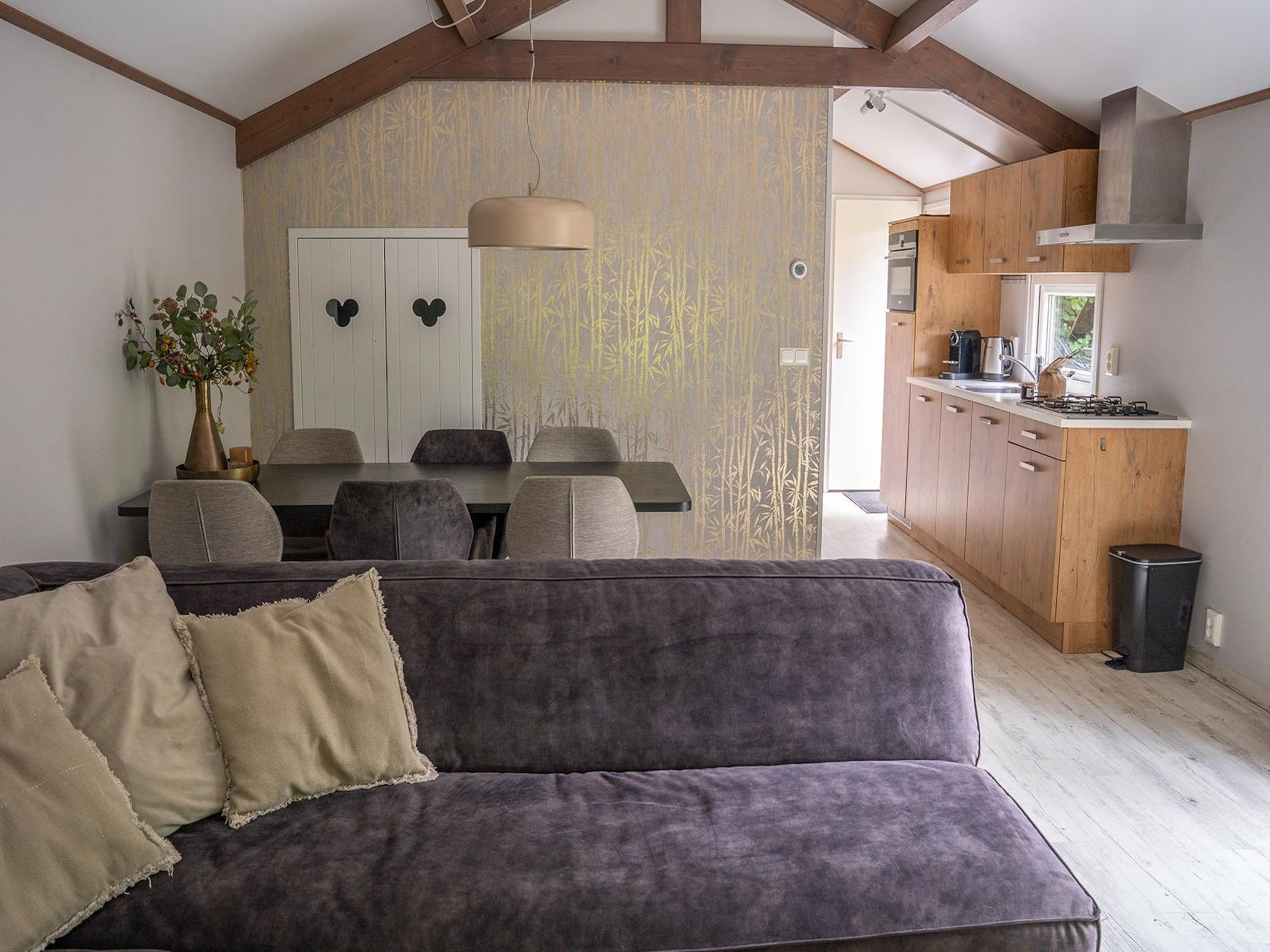 De woonkamer van Heivlinder Comfort 4p in Ermelo