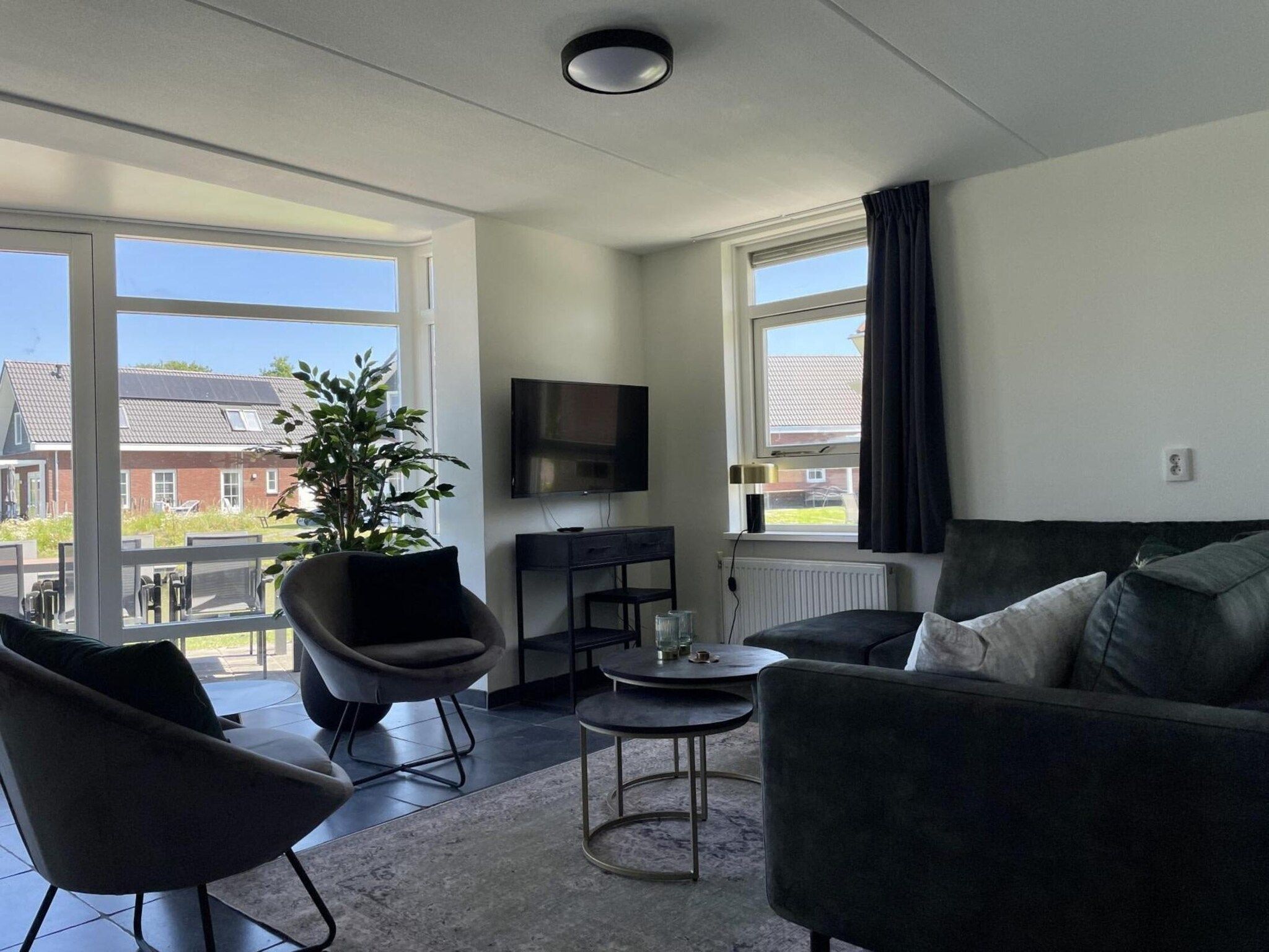 De woonkamer van Dijkvilla Kids 5 in Medemblik