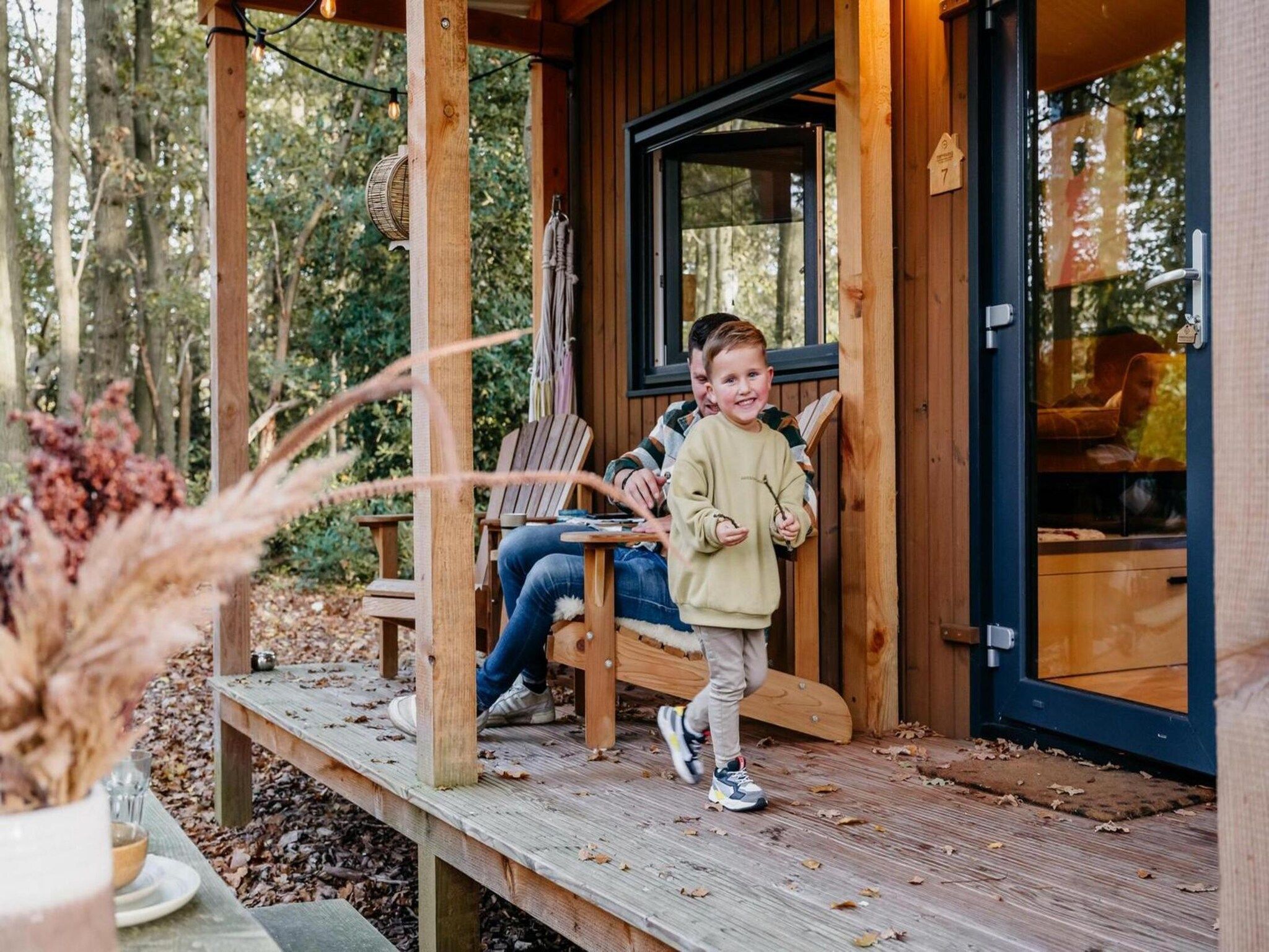 Het terras van Tiny house voor 2  2 personen in Scherpenzeel (FR)