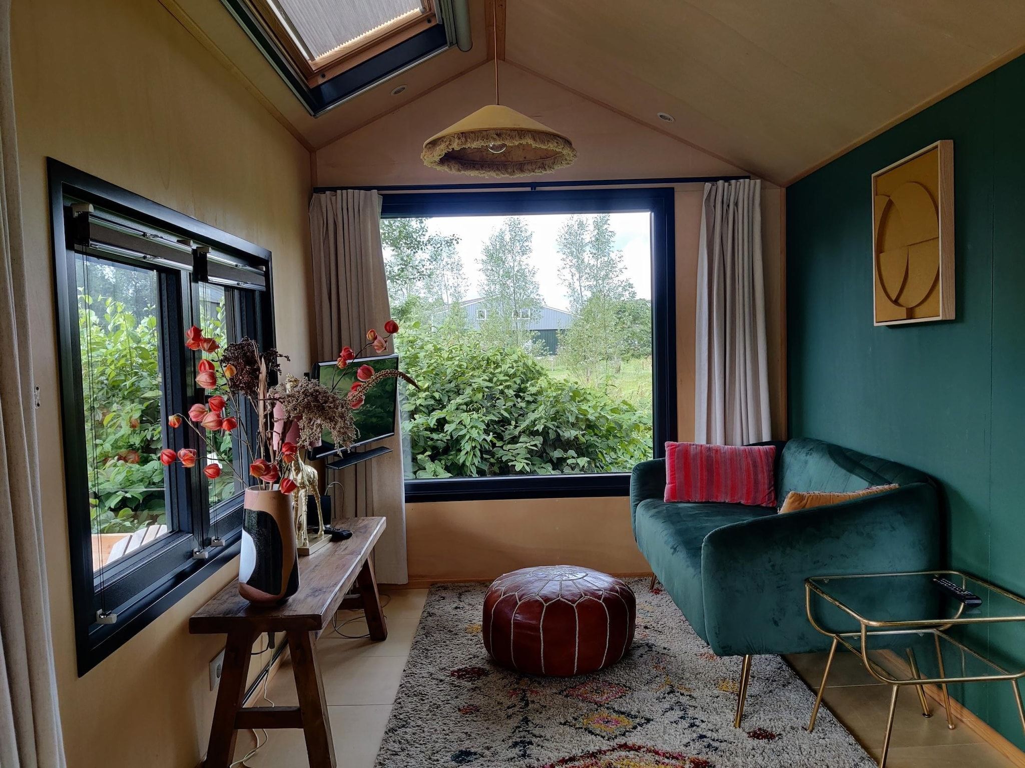 De woonkamer van Tiny house voor 2  2 personen in Scherpenzeel (FR)