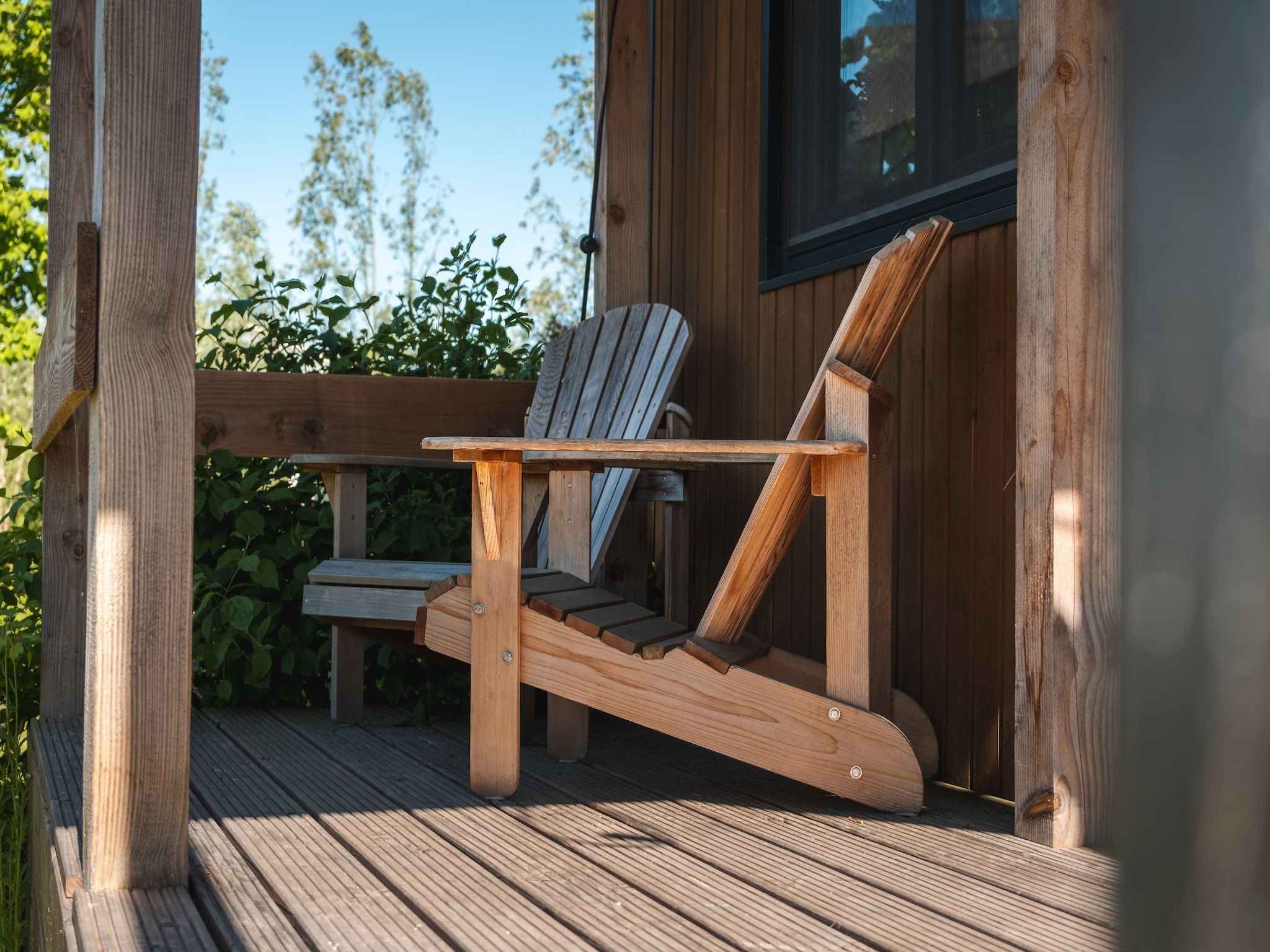 Het terras van Tiny house voor 2  2 personen in Scherpenzeel (FR)