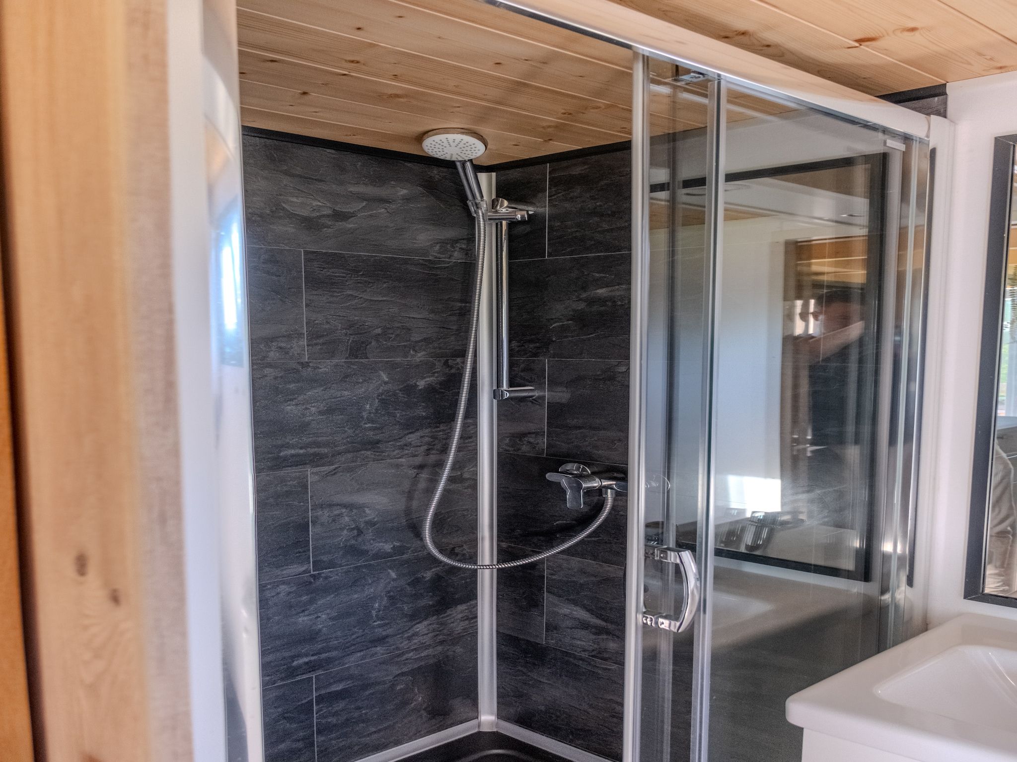 De badkamer van Tiny house voor 2  2 personen in Scherpenzeel (FR)