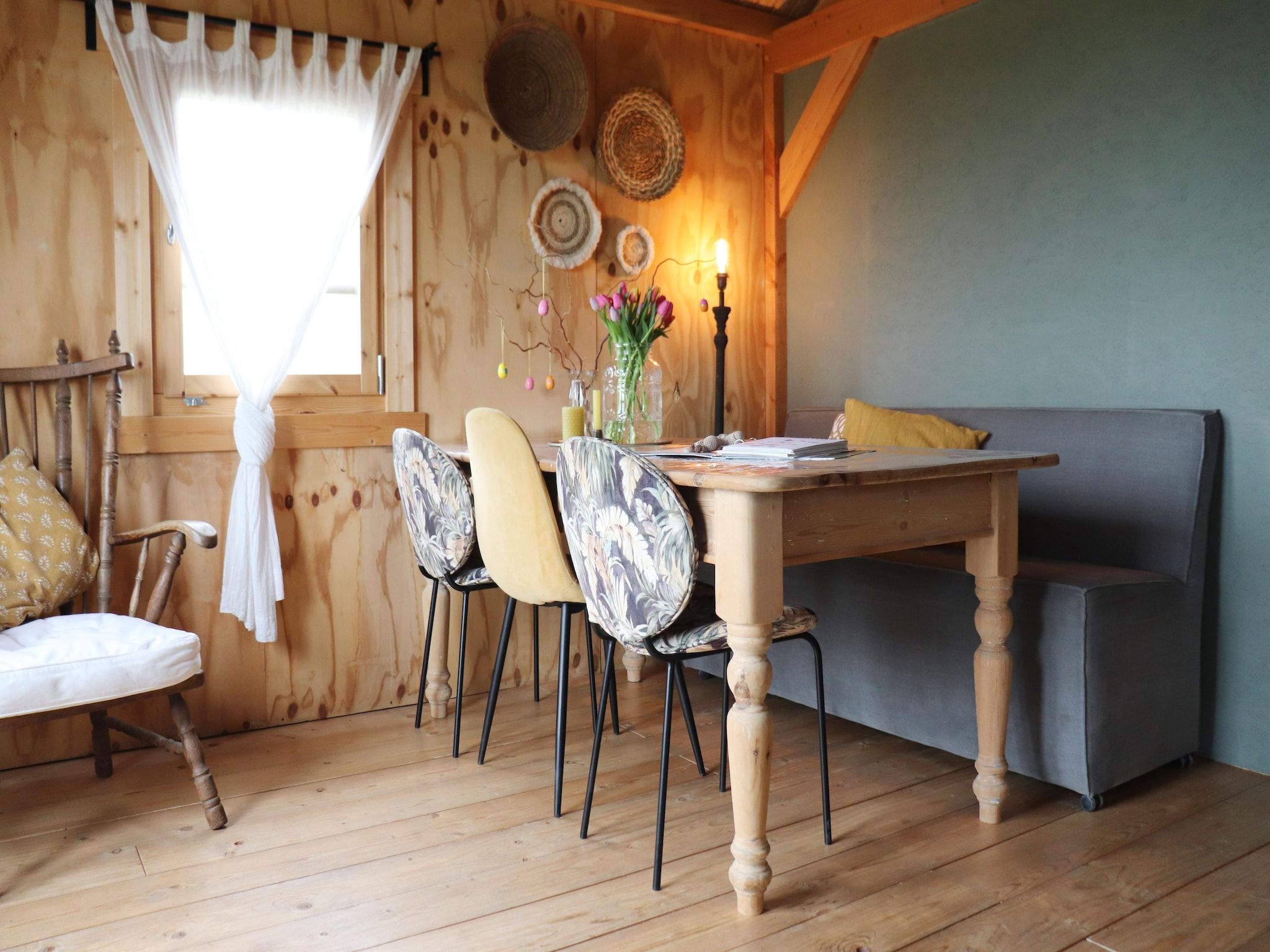 De eetkamer van Grutto en Turleluur in Tjerkgaast