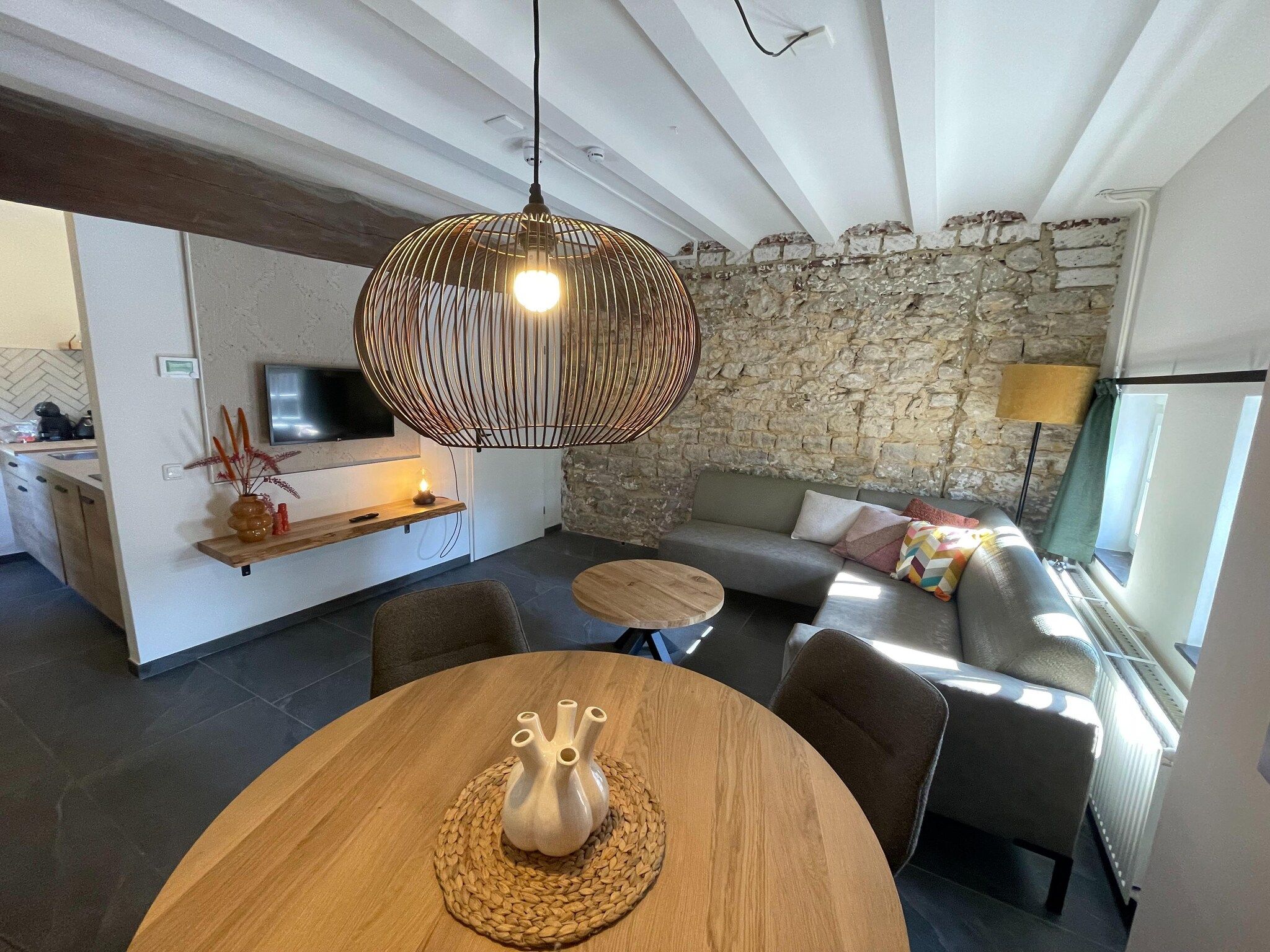 De woonkamer van Valleyview Cottages - NR17 in Voerendaal