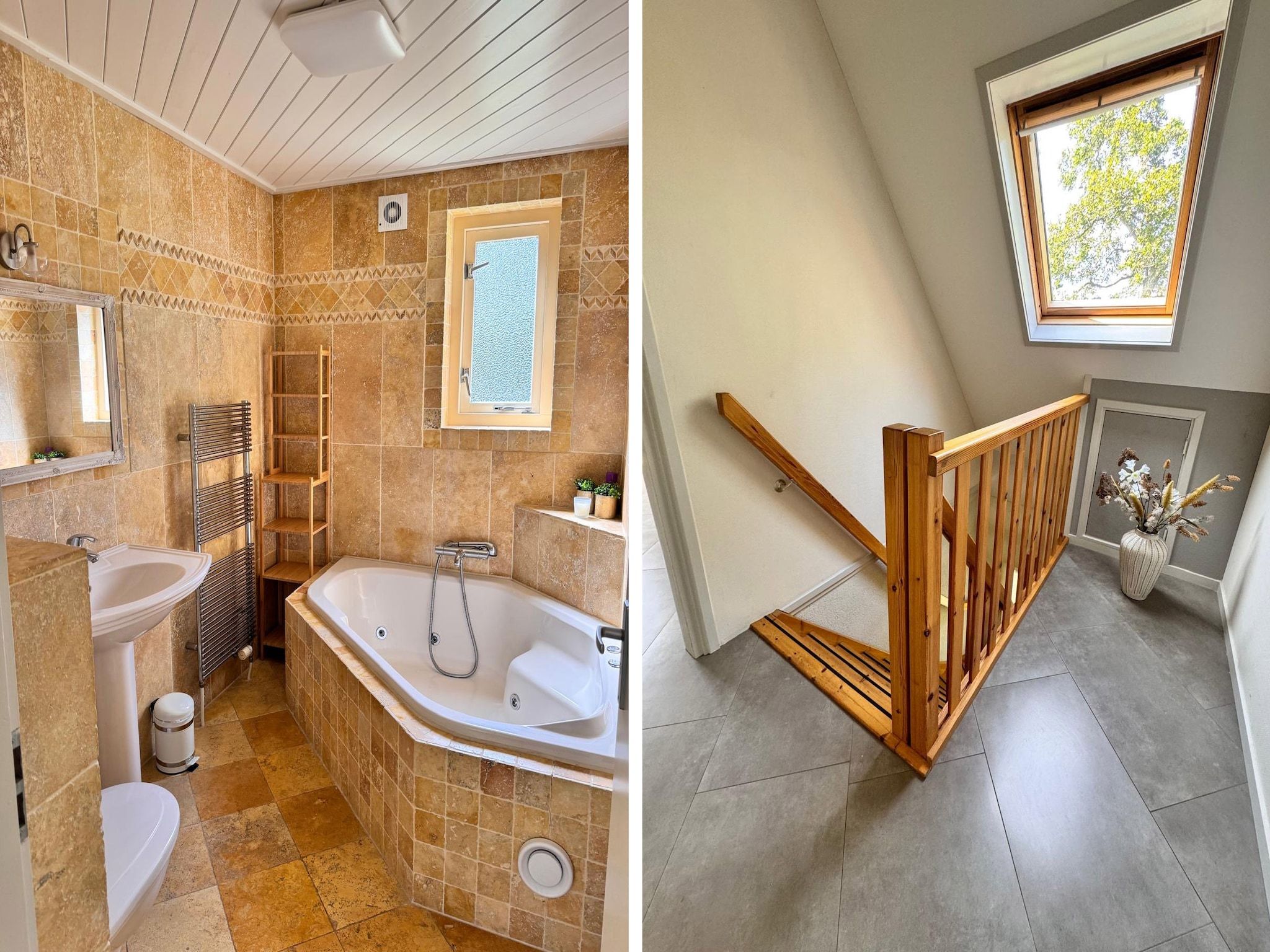 De badkamer van Bungalow 309 in De Koog