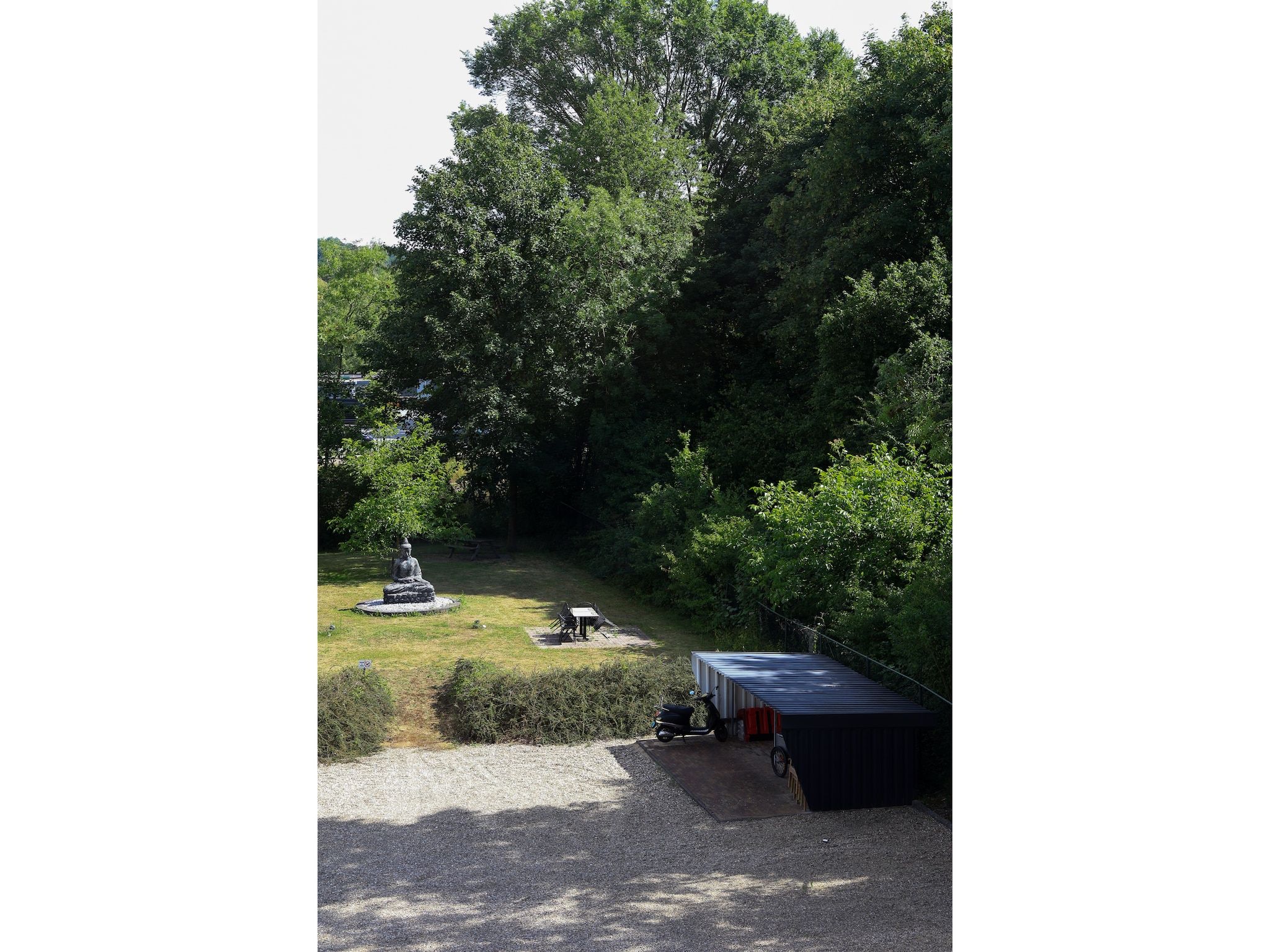 De tuin van Luxe appartement Nous in Valkenburg
