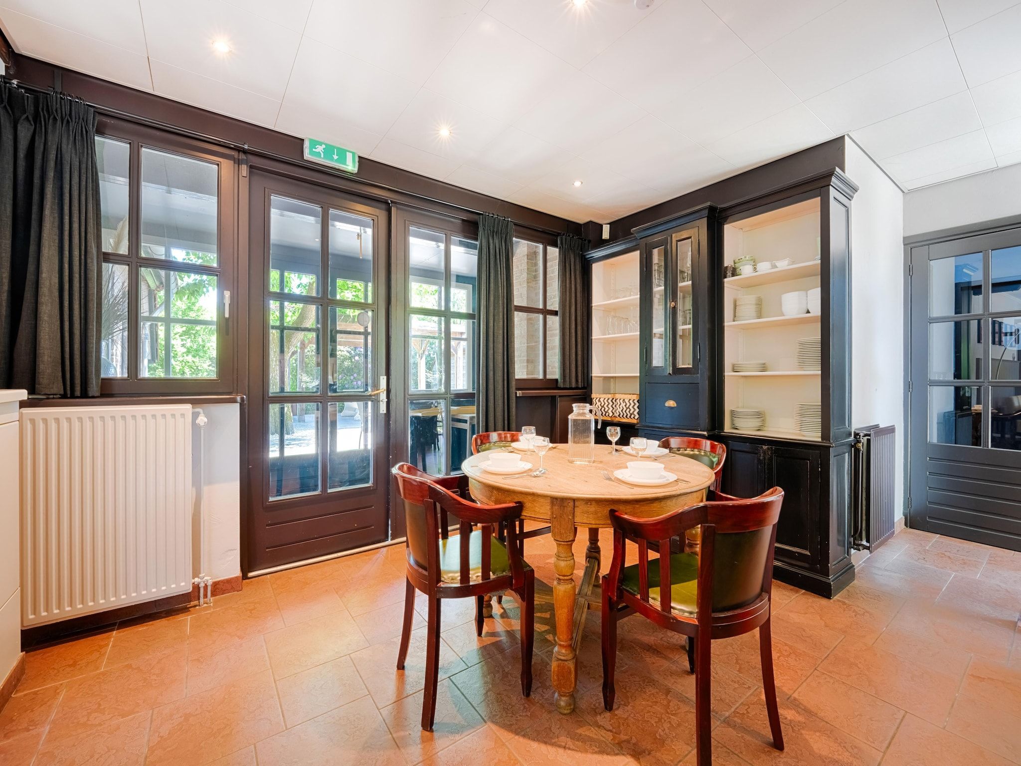 De eetkamer van 't Woold in Asten