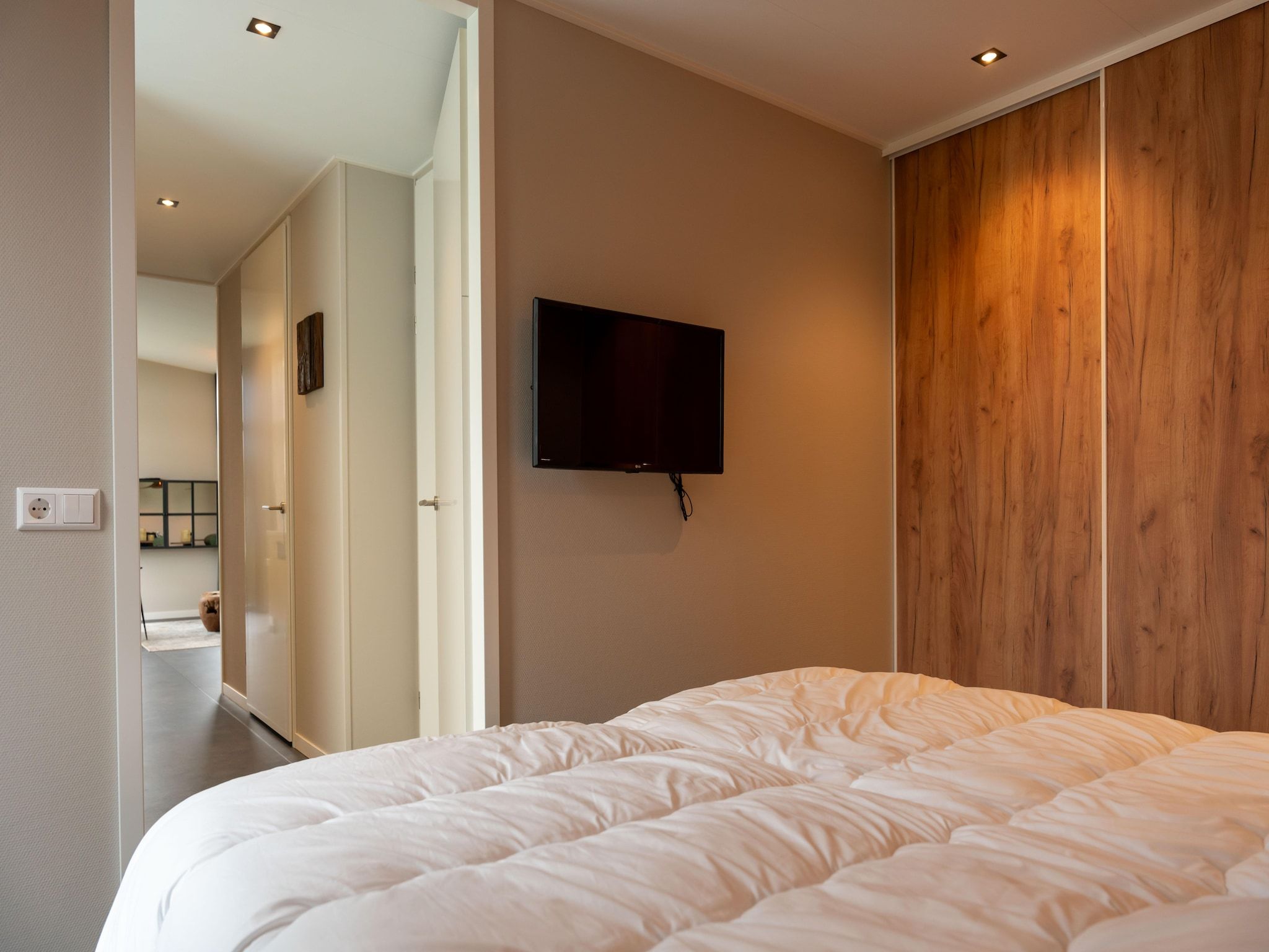 Een slaapkamer van Yn't Bosk in Sint Nicolaasga