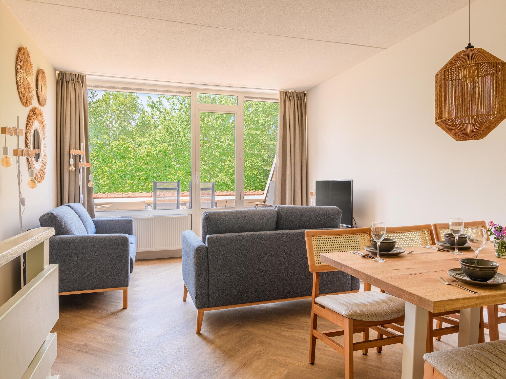 De woonkamer van Appartement Comfort 6AR in Bruinisse