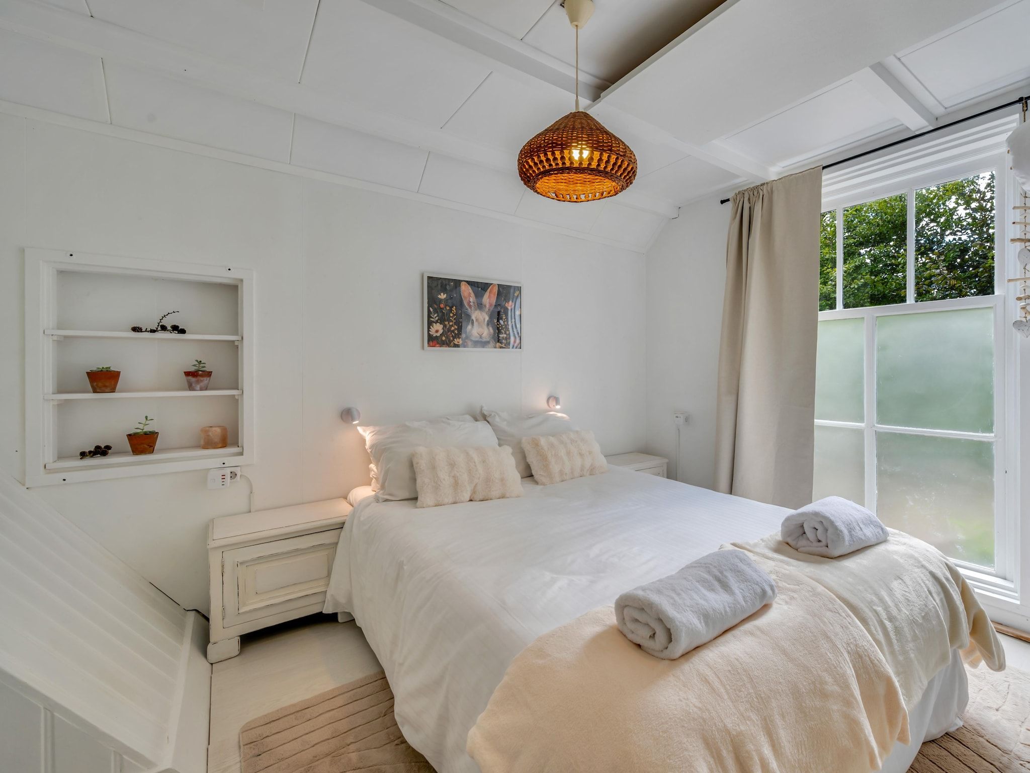 Een slaapkamer van Klein Blankenstein in Doorn