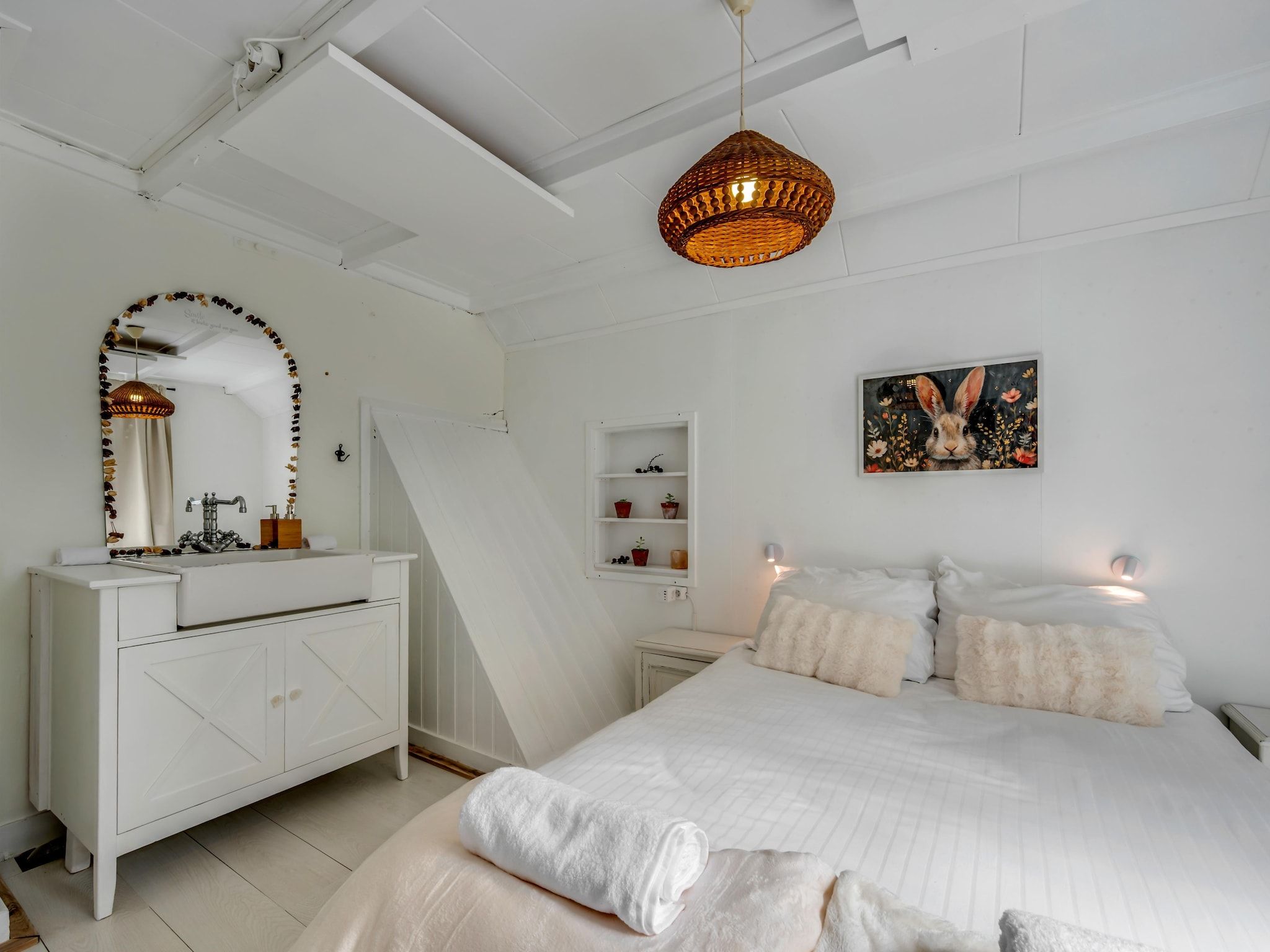 Een slaapkamer van Klein Blankenstein in Doorn