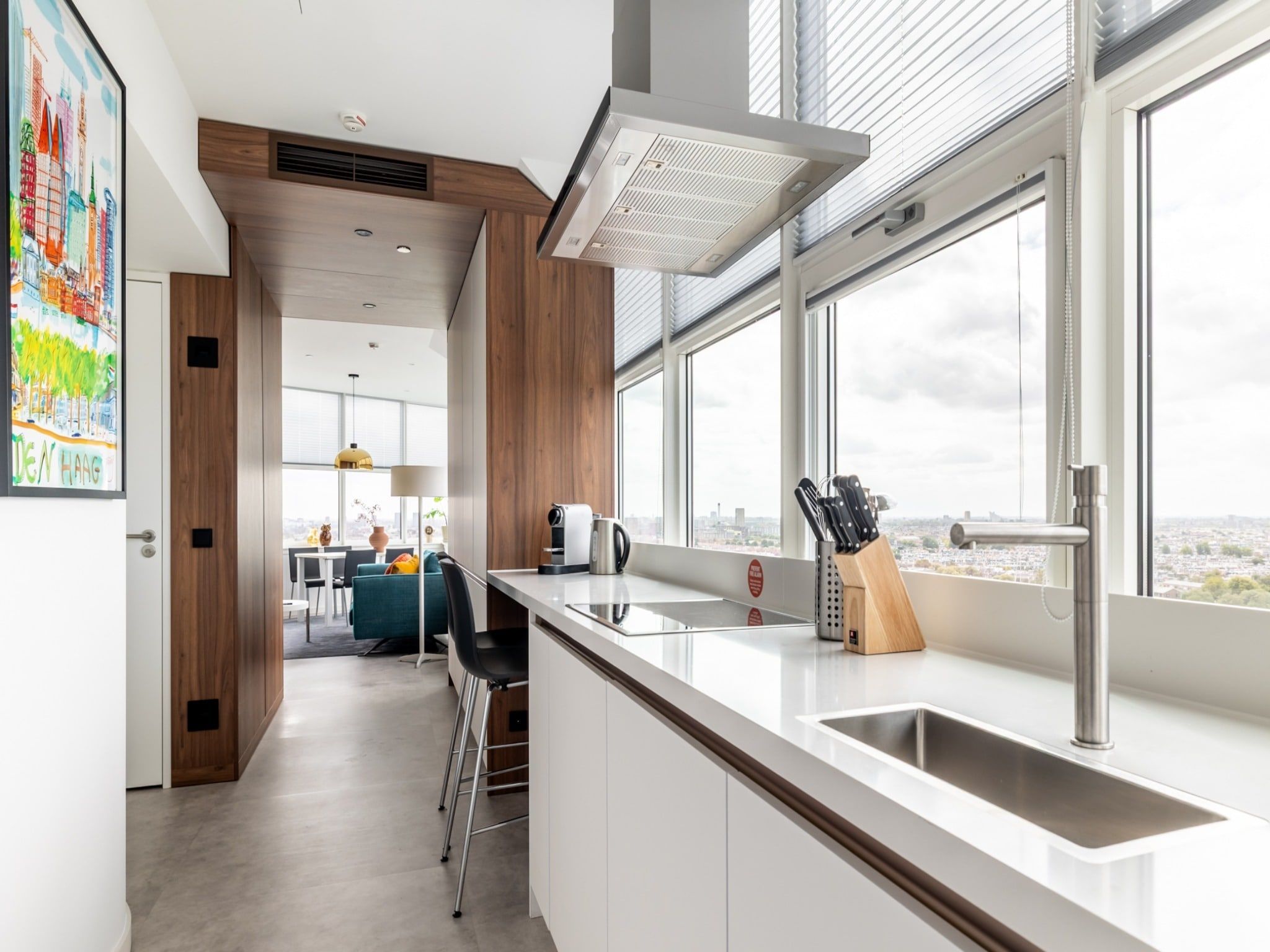 De keuken van Toren van Oud 3 in Den Haag