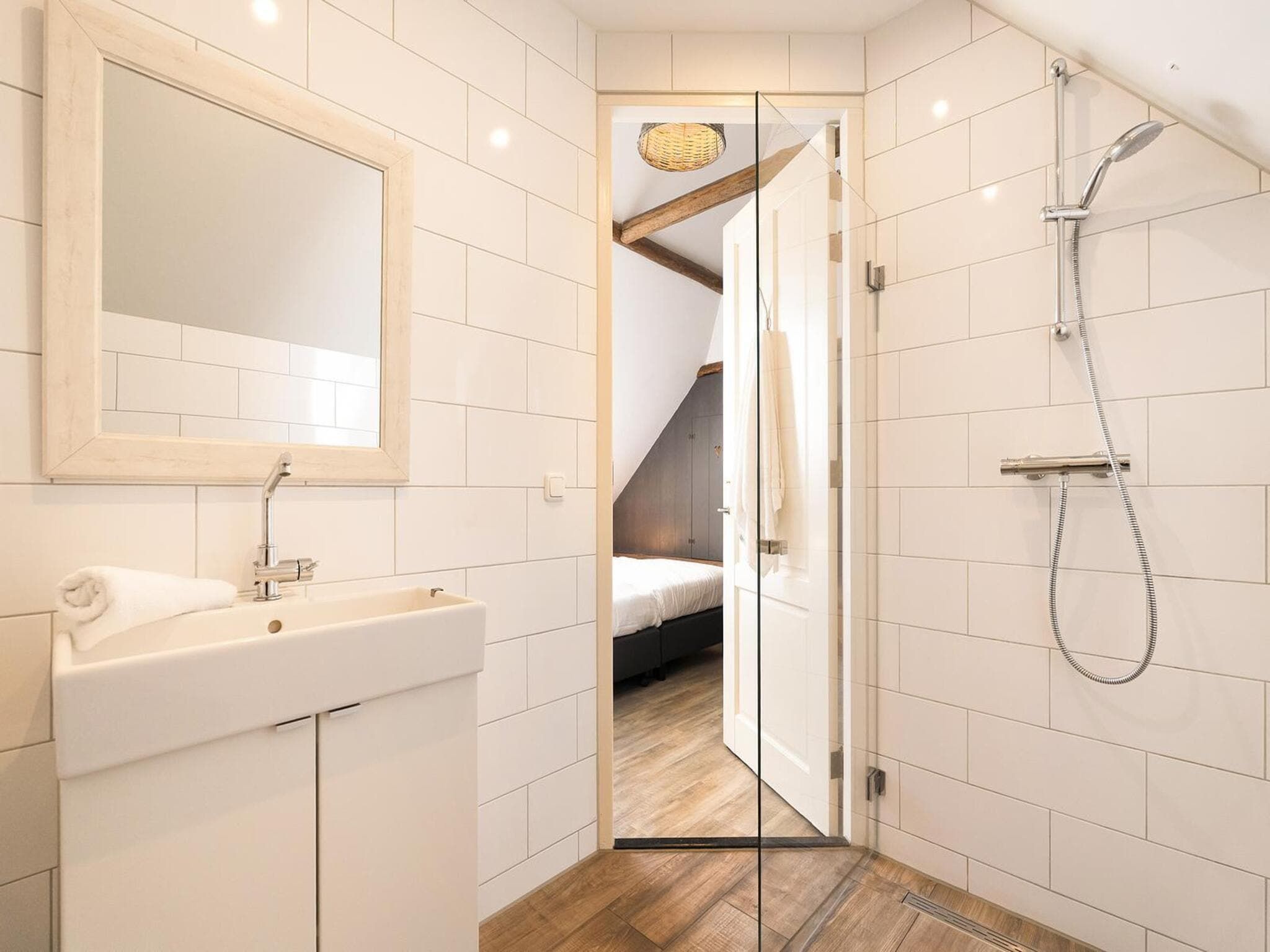 De badkamer van Groepsaccomodatie - Balkenhoeve in Schagen