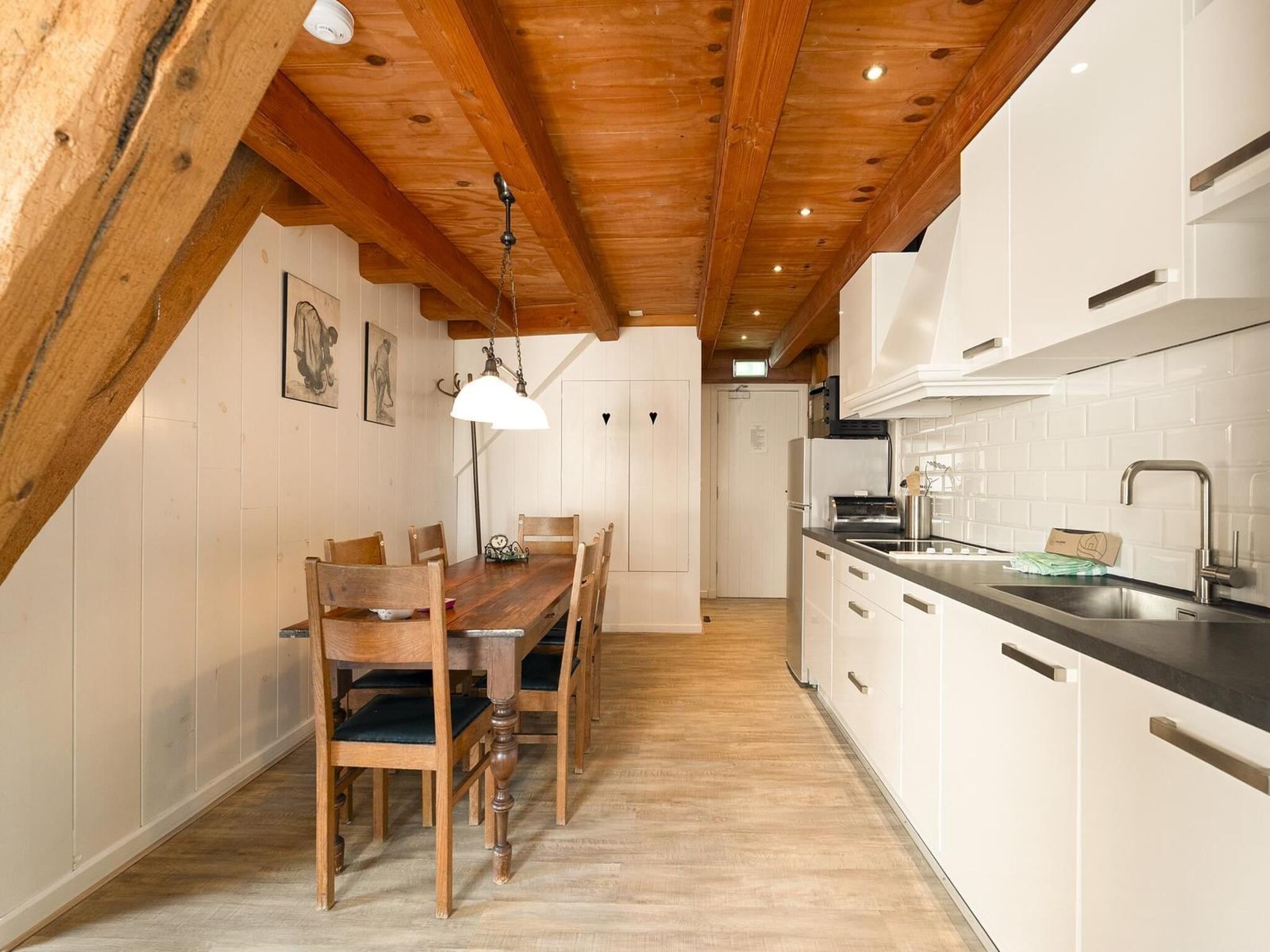 De keuken van Appartement Nostalgisch in Schagen