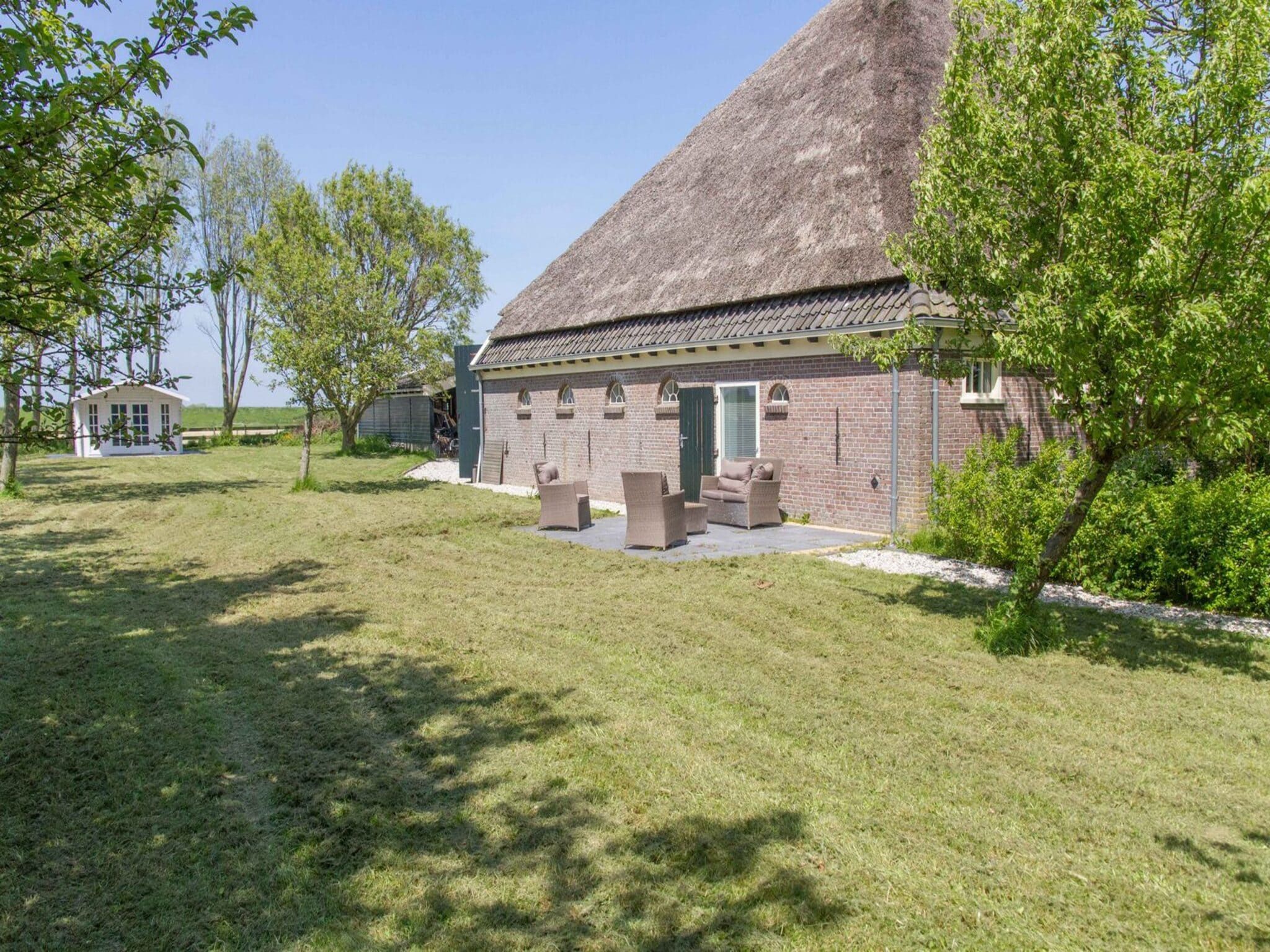 De tuin van Appartement Nostalgisch in Schagen