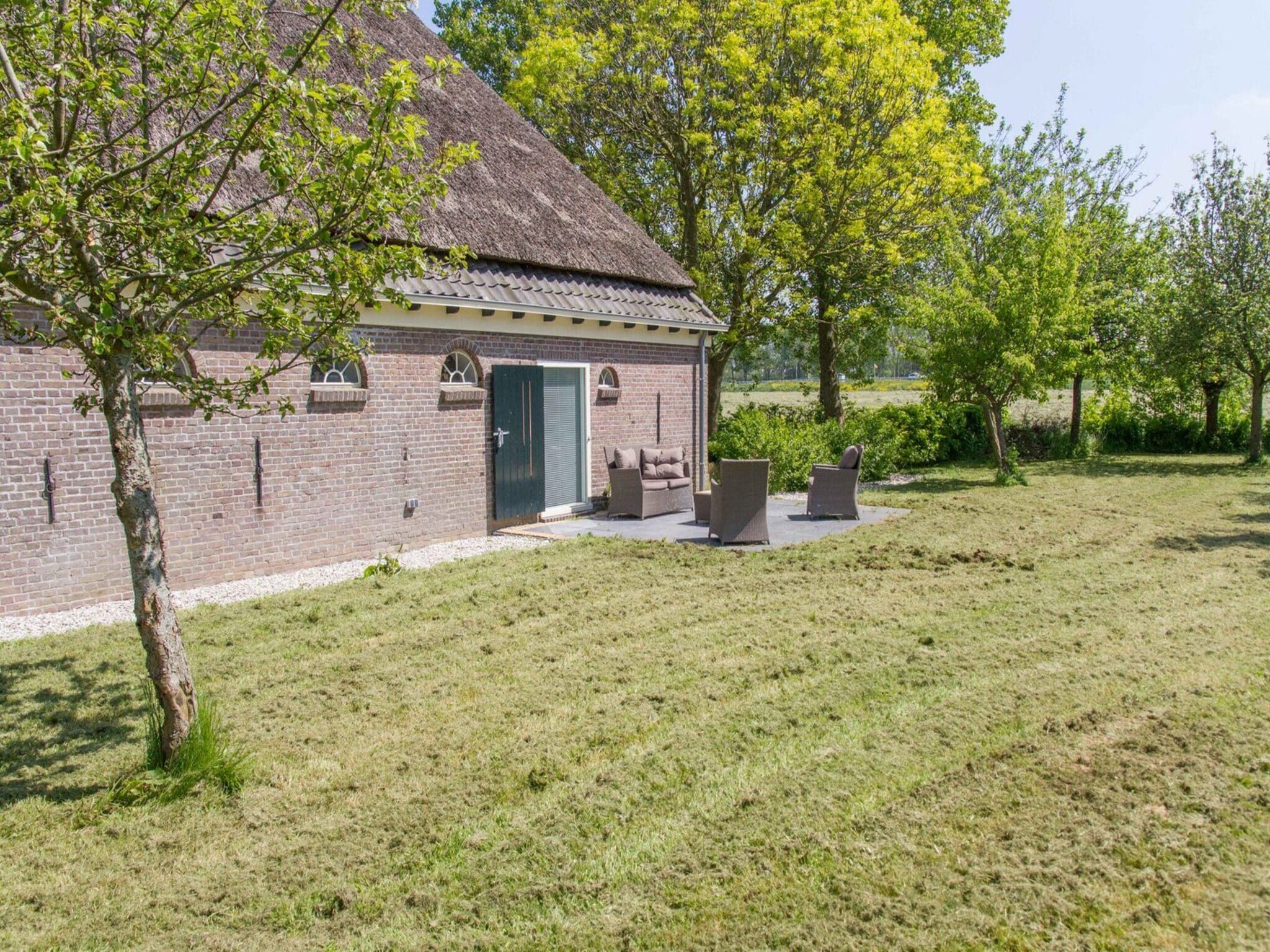 De tuin van Appartement Rustiek in Schagen