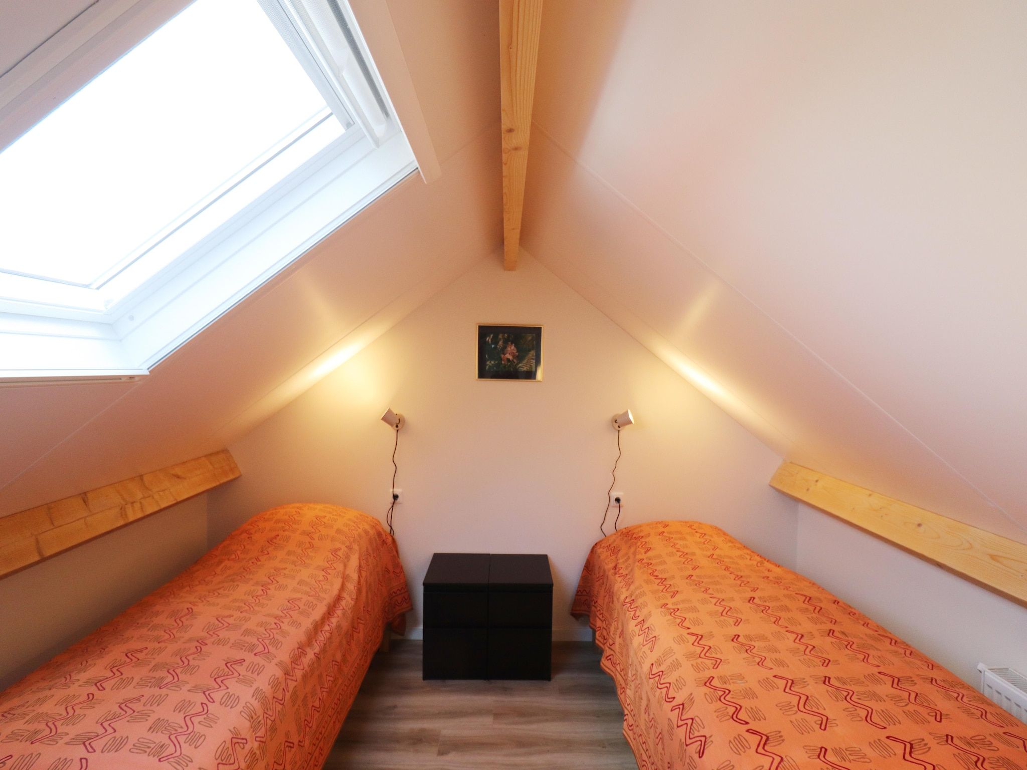 Een slaapkamer van Chaletwoning in Sint Nicolaasga