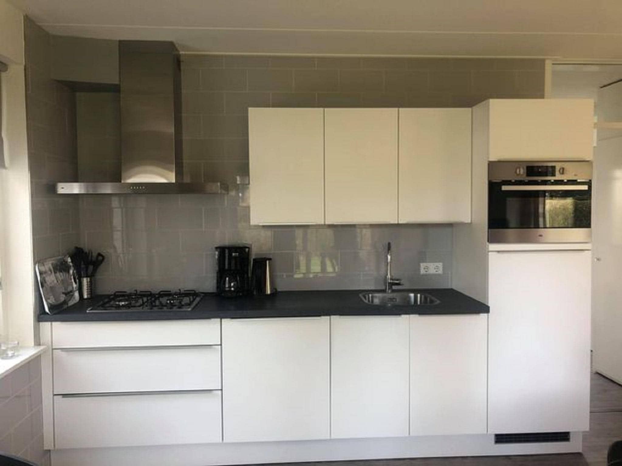 De keuken van Chaletwoning in Sint Nicolaasga