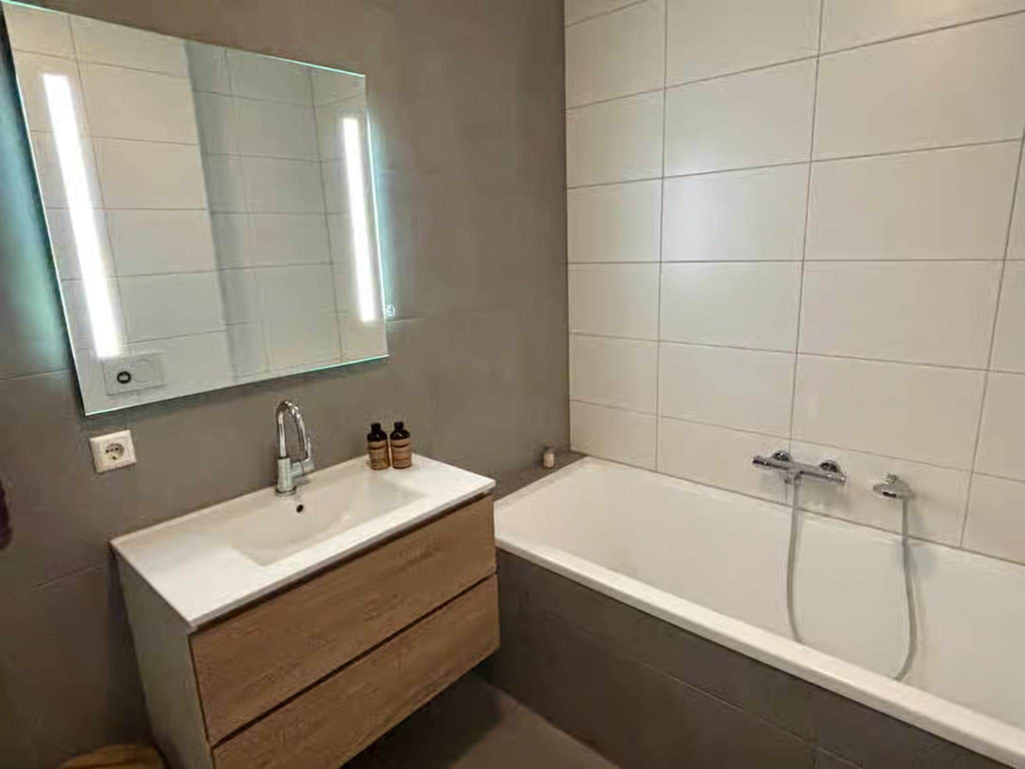 De badkamer van Plein 40 Lodge 5 in Zoutelande