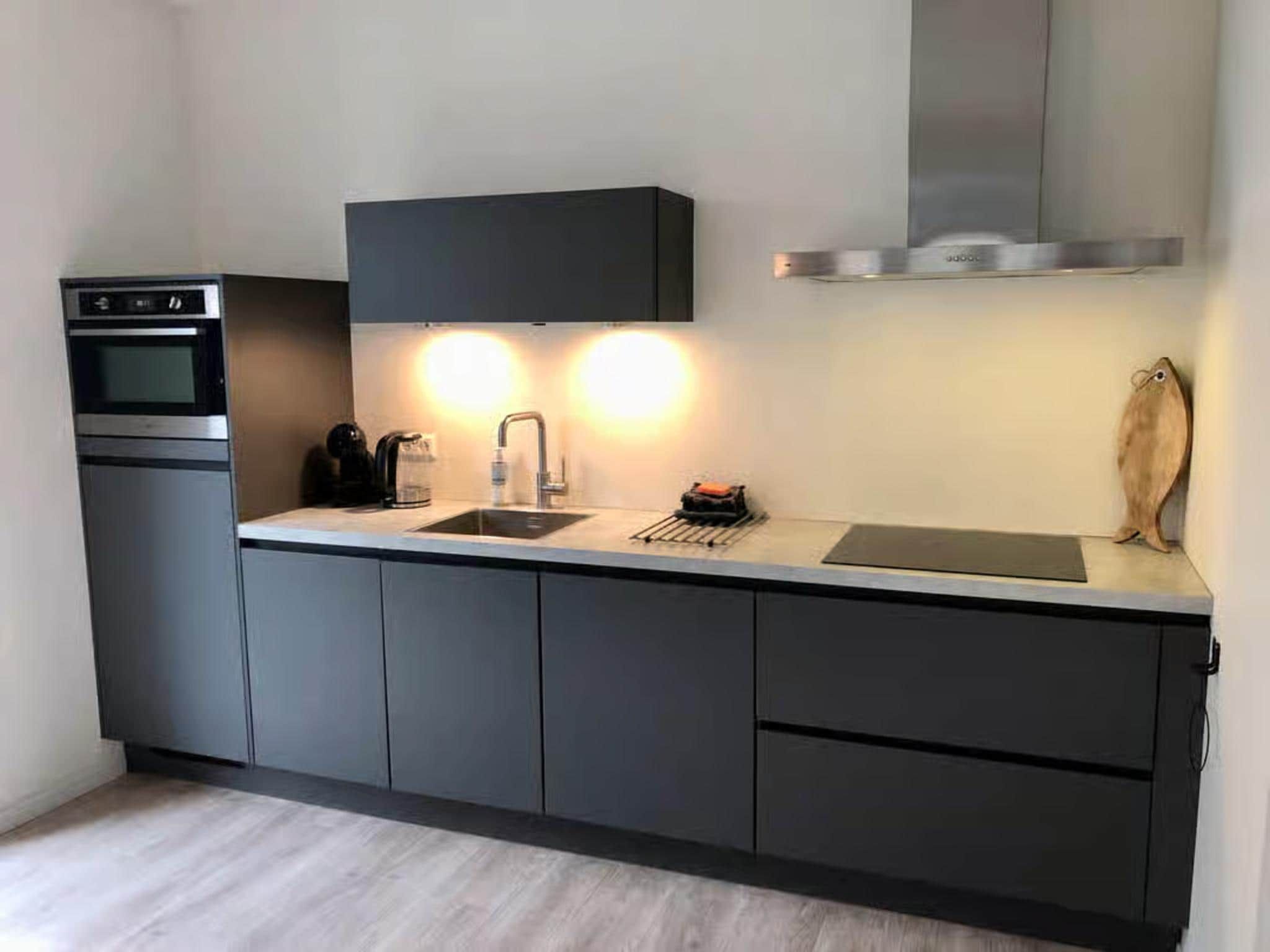 De keuken van Plein 40 Lodge 6 in Zoutelande