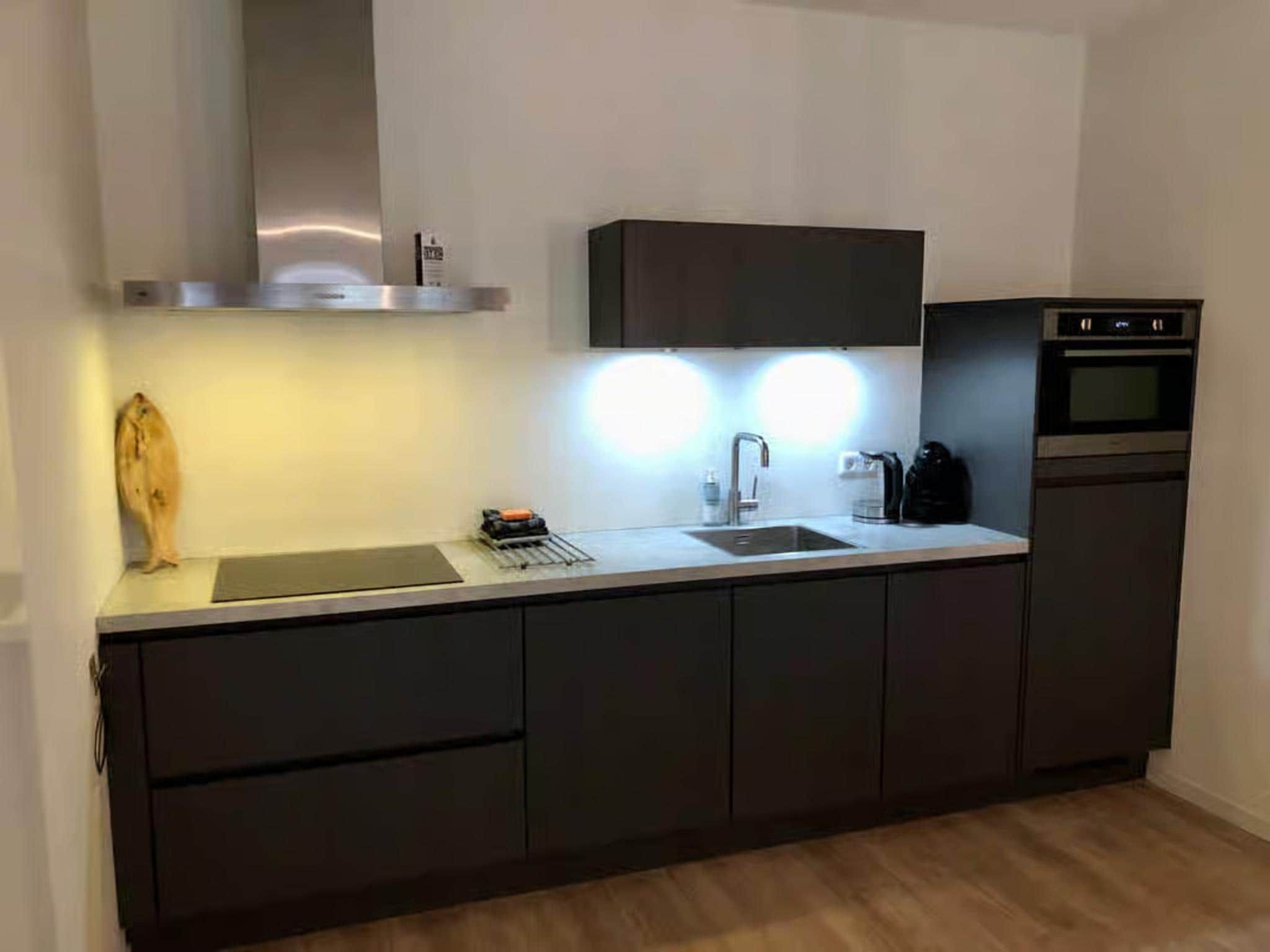 De keuken van Plein 40 Lodge 7 in Zoutelande
