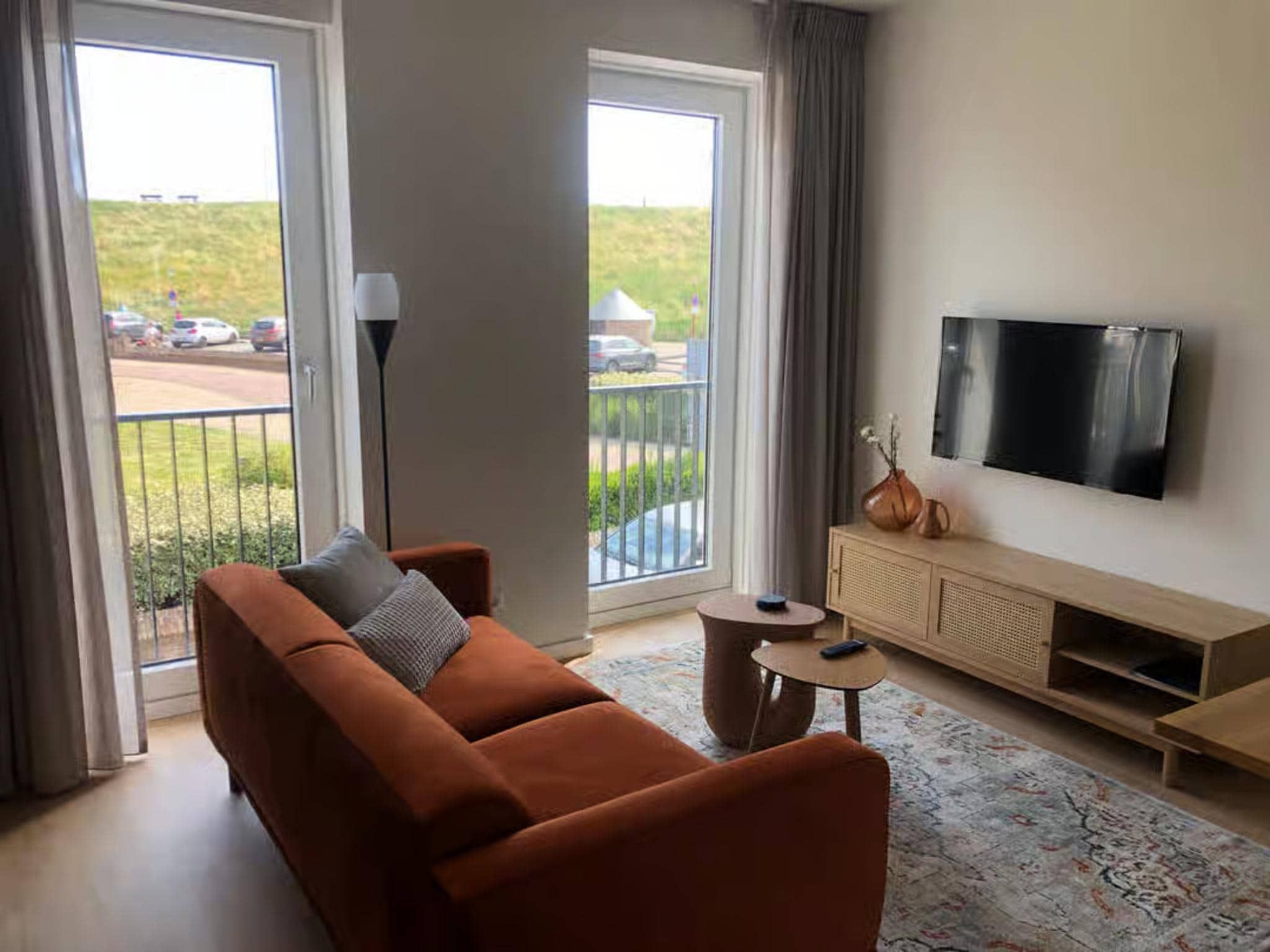 De woonkamer van Plein 40 Lodge 11 - New in Zoutelande