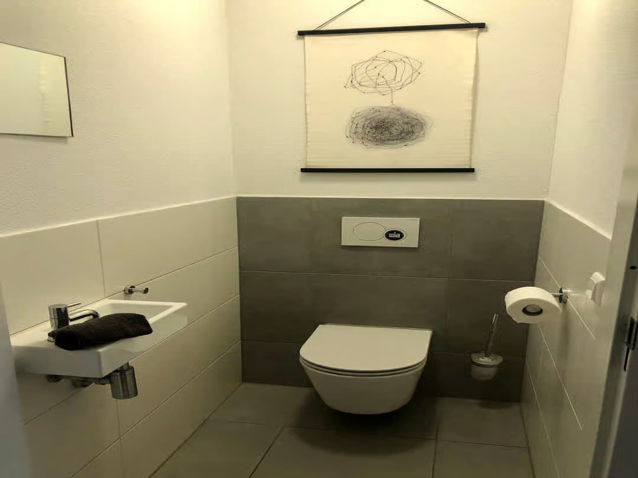 De badkamer van Plein 40 Lodge 15 in Zoutelande