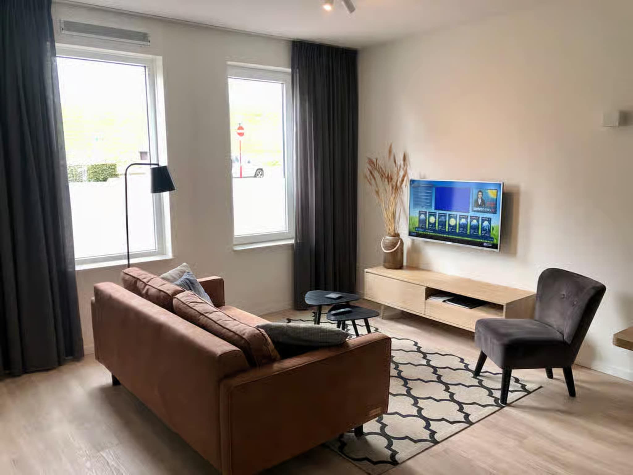 De woonkamer van Plein 40 Lodge 16 in Zoutelande