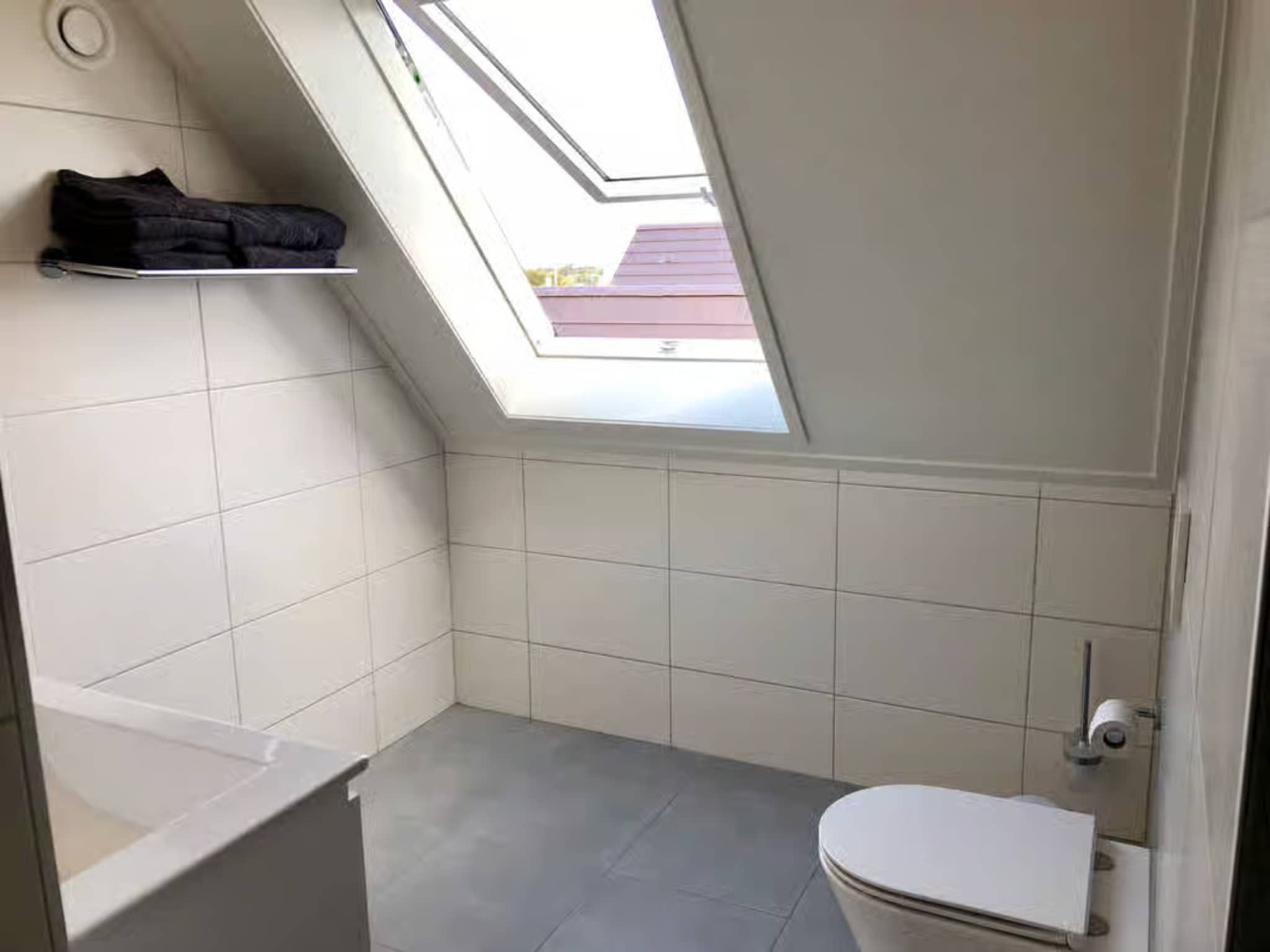 De badkamer van Plein 40 Lodge 20 in Zoutelande