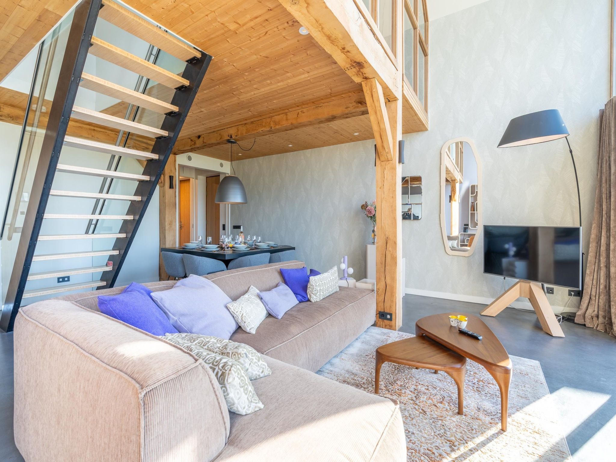 De woonkamer van Villa Buytenplaats 189 in De Koog