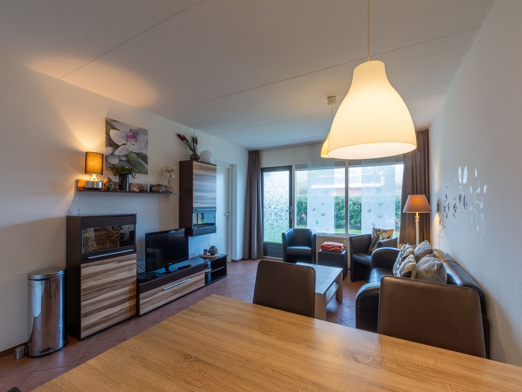 De woonkamer van Beach Appartement 04 in Callantsoog