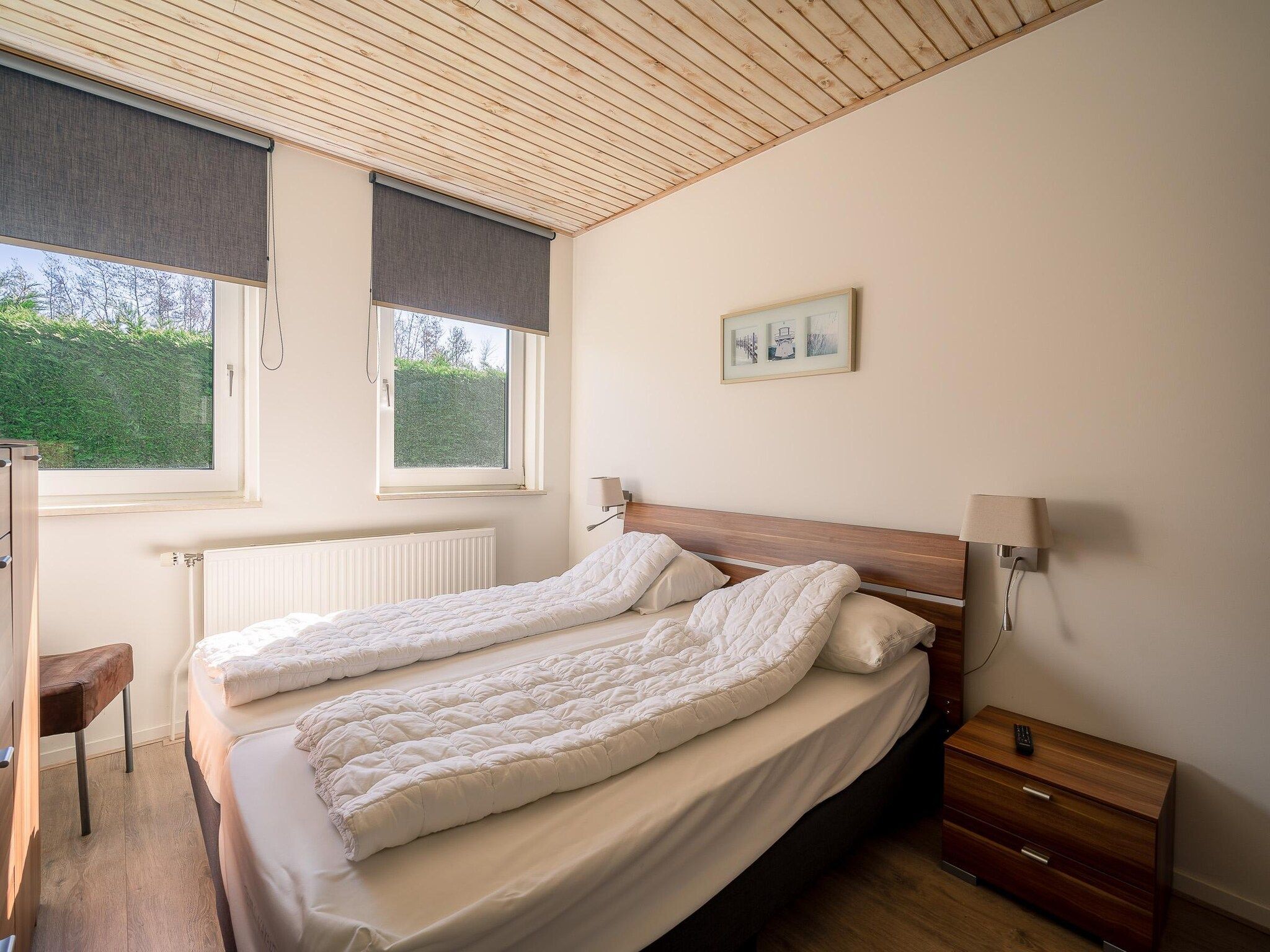 Een slaapkamer van Hoogelandt 90a in De Koog