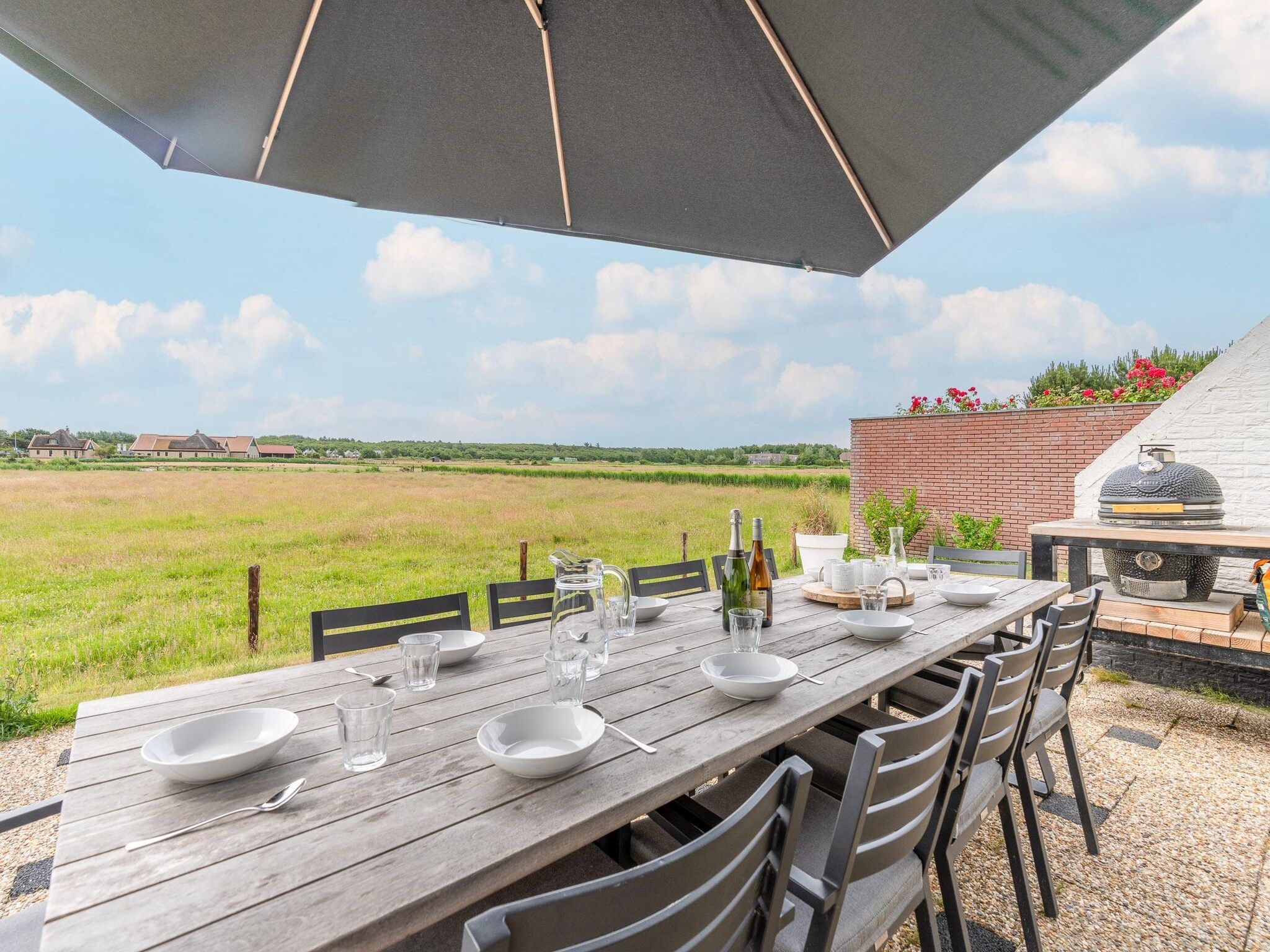 Het uitzicht vanaf Orchismient 17 in De Koog