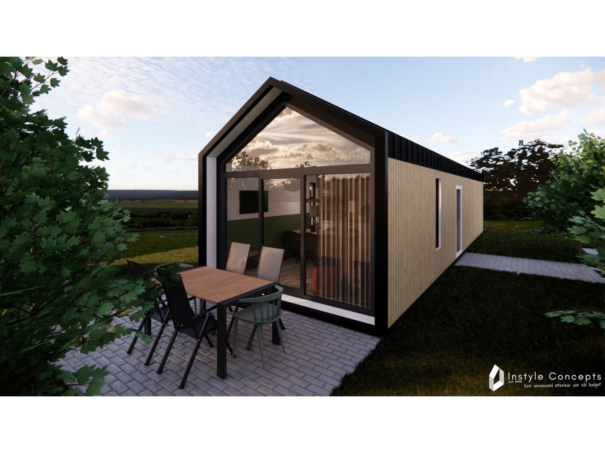 De buitenkant van Reestdal lodge | 6 persoons in Balkbrug