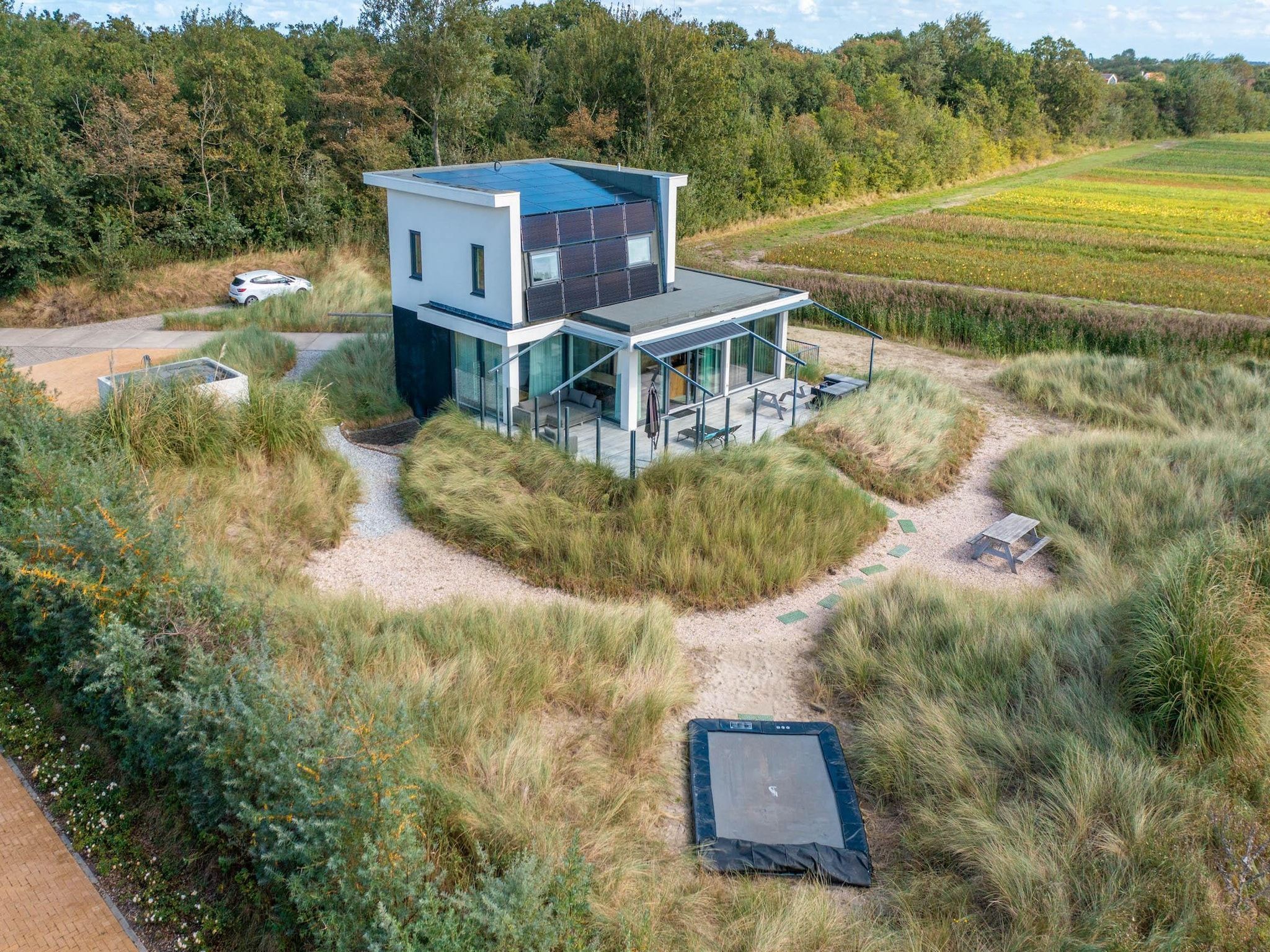 De buitenkant van Strandvilla Hygge in Den Burg