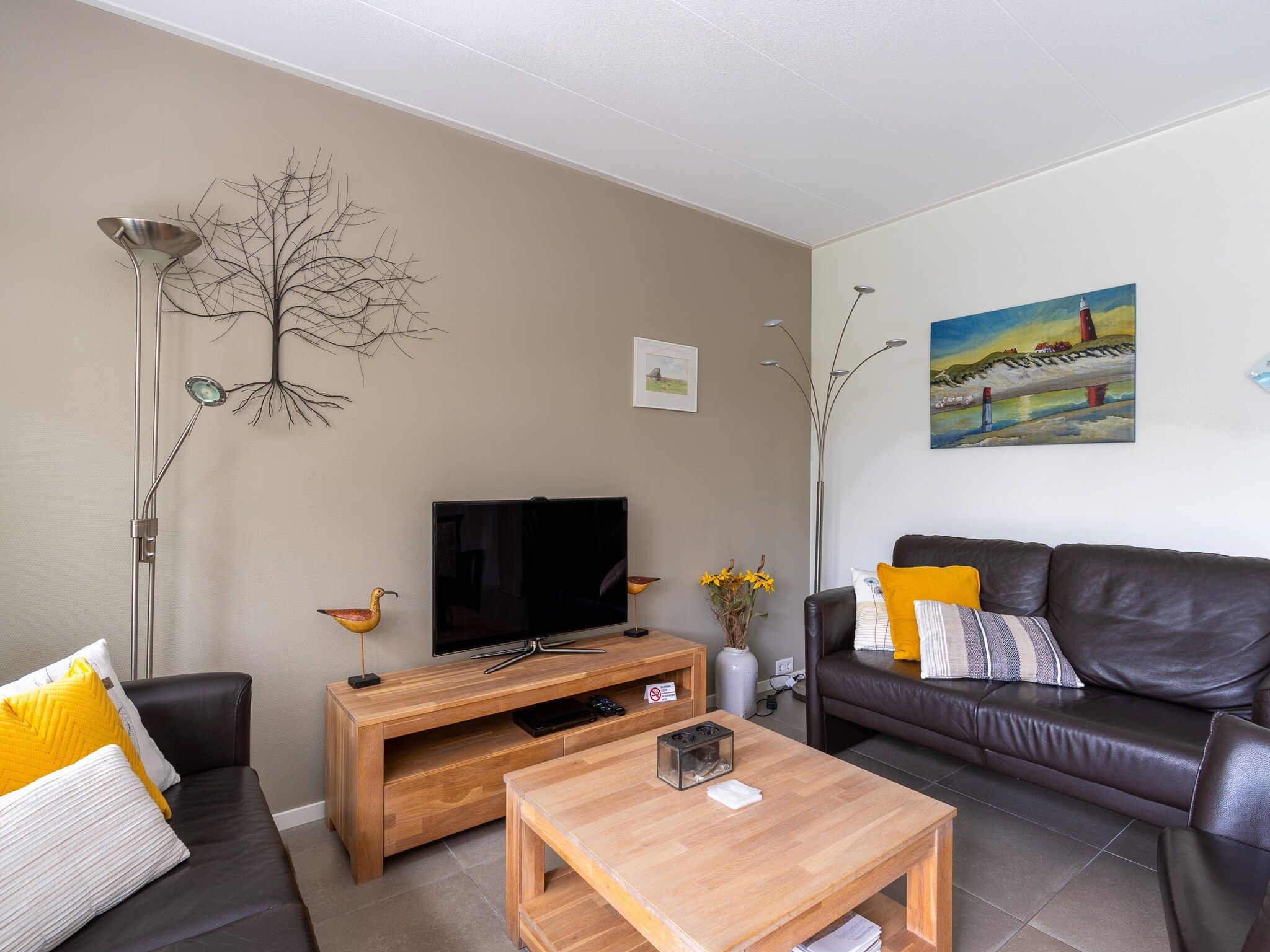 De woonkamer van Tempelierweg 23 in Den Burg