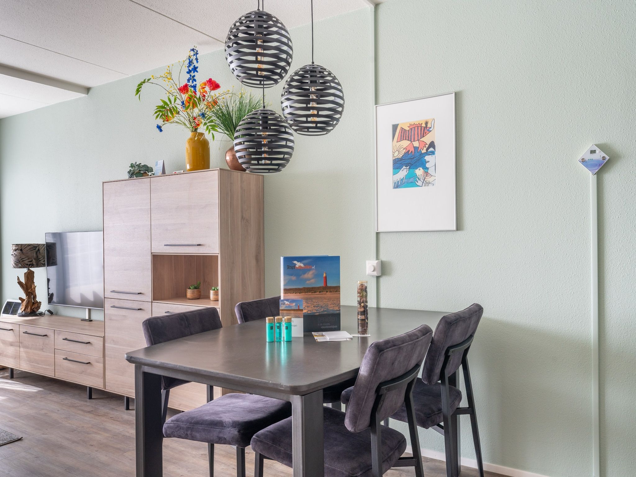 De woonkamer van Juliana 088 in De Koog