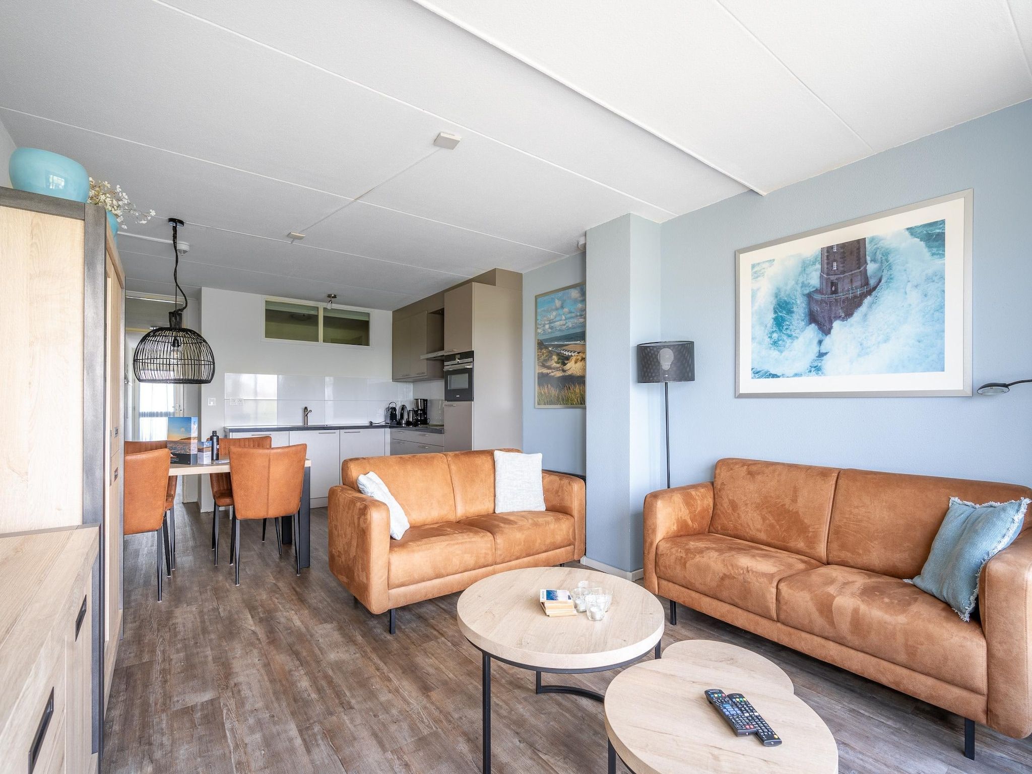 De woonkamer van Juliana 096 in De Koog
