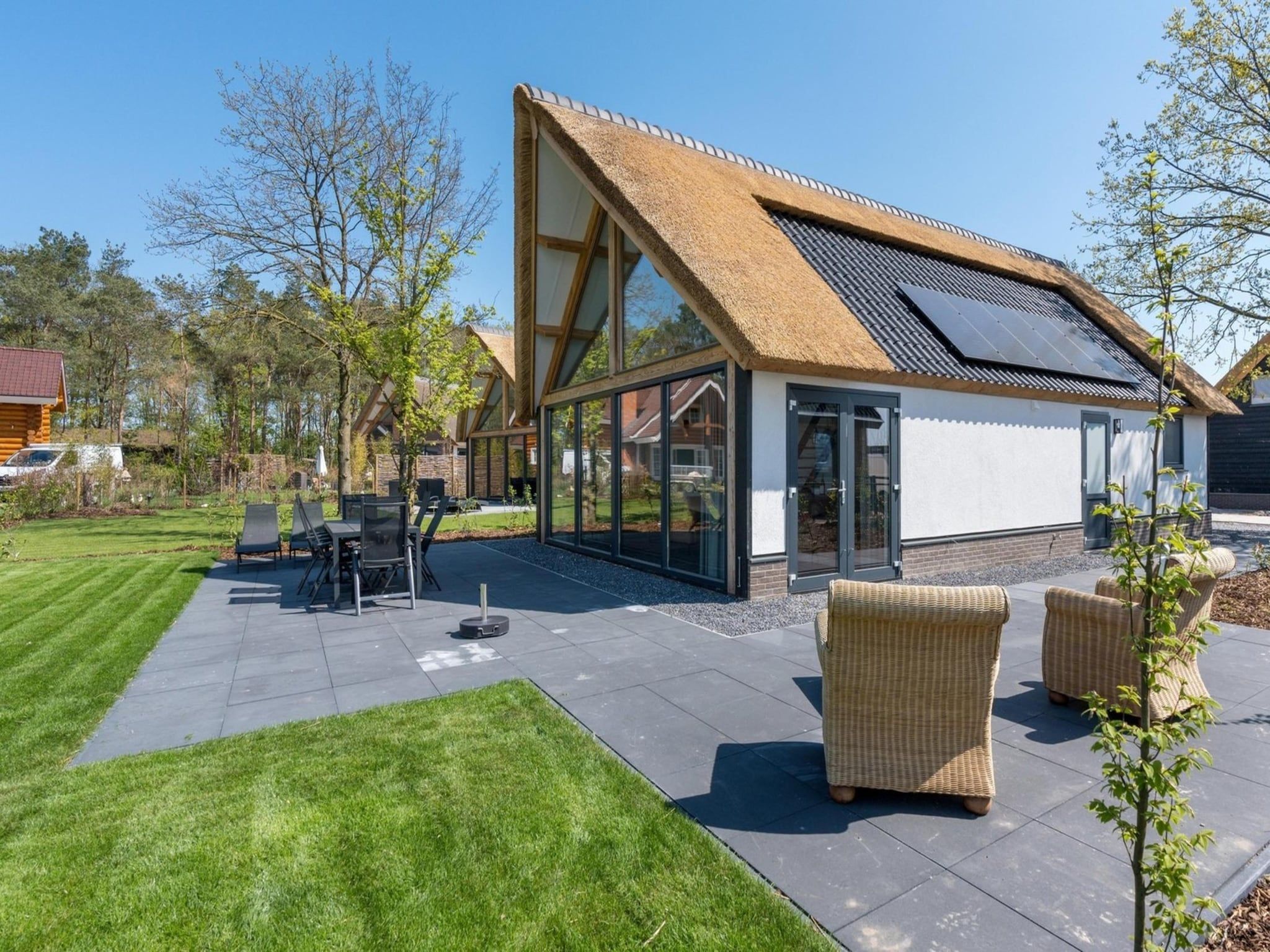 De buitenkant van Farm Lodge 669 in Baarle-nassau