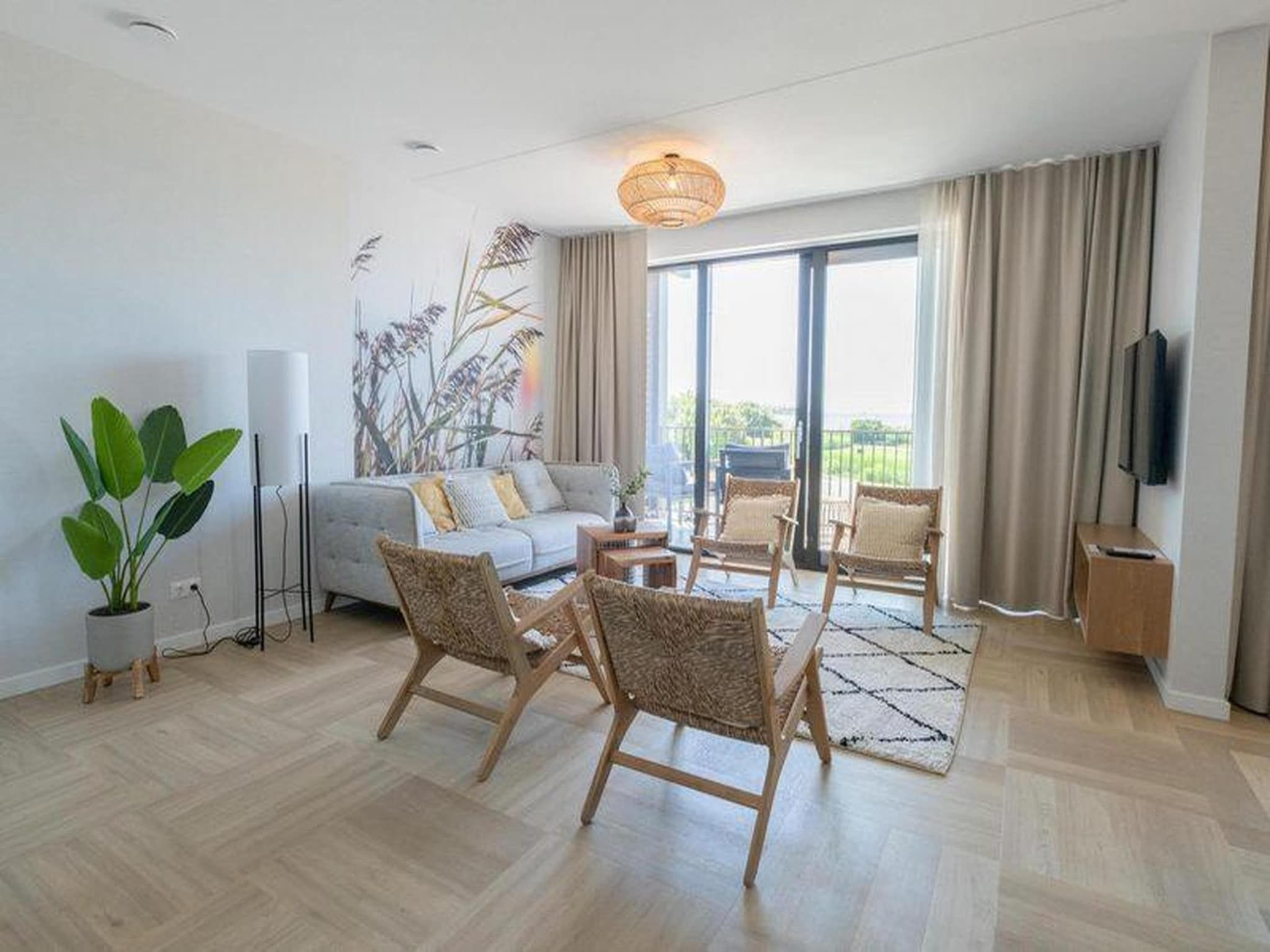 De woonkamer van Luxury Beach Apartment | 8 Pers. in Workum
