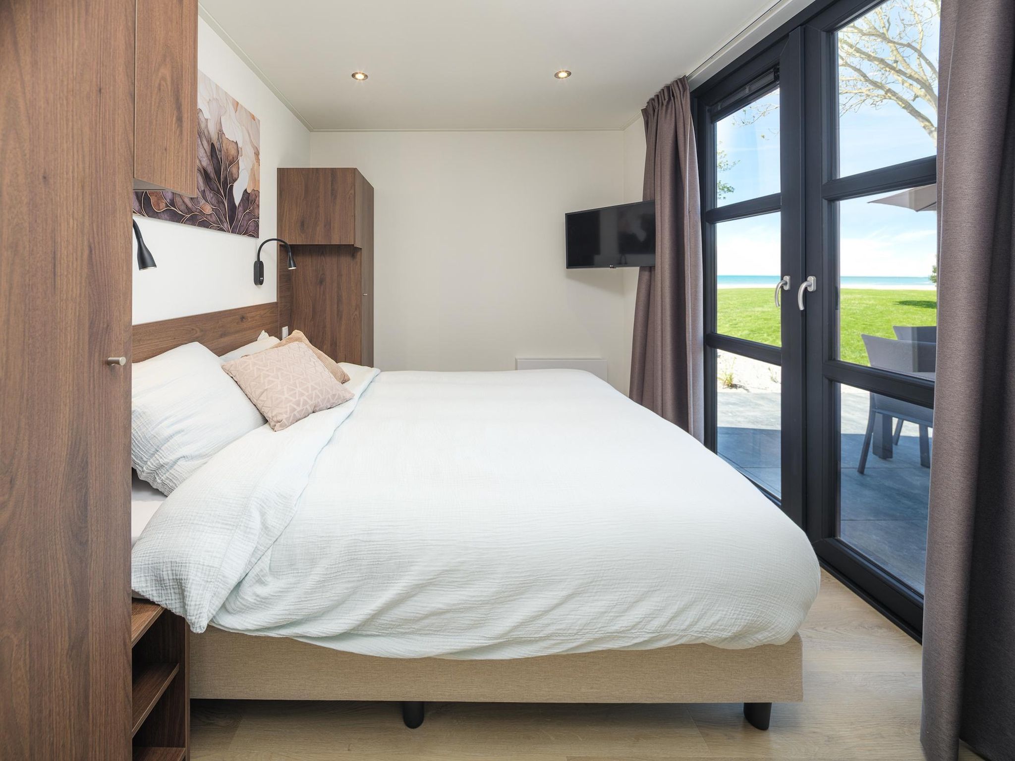 Een slaapkamer van Villa L-Meerzicht | 6 Pers. in Workum