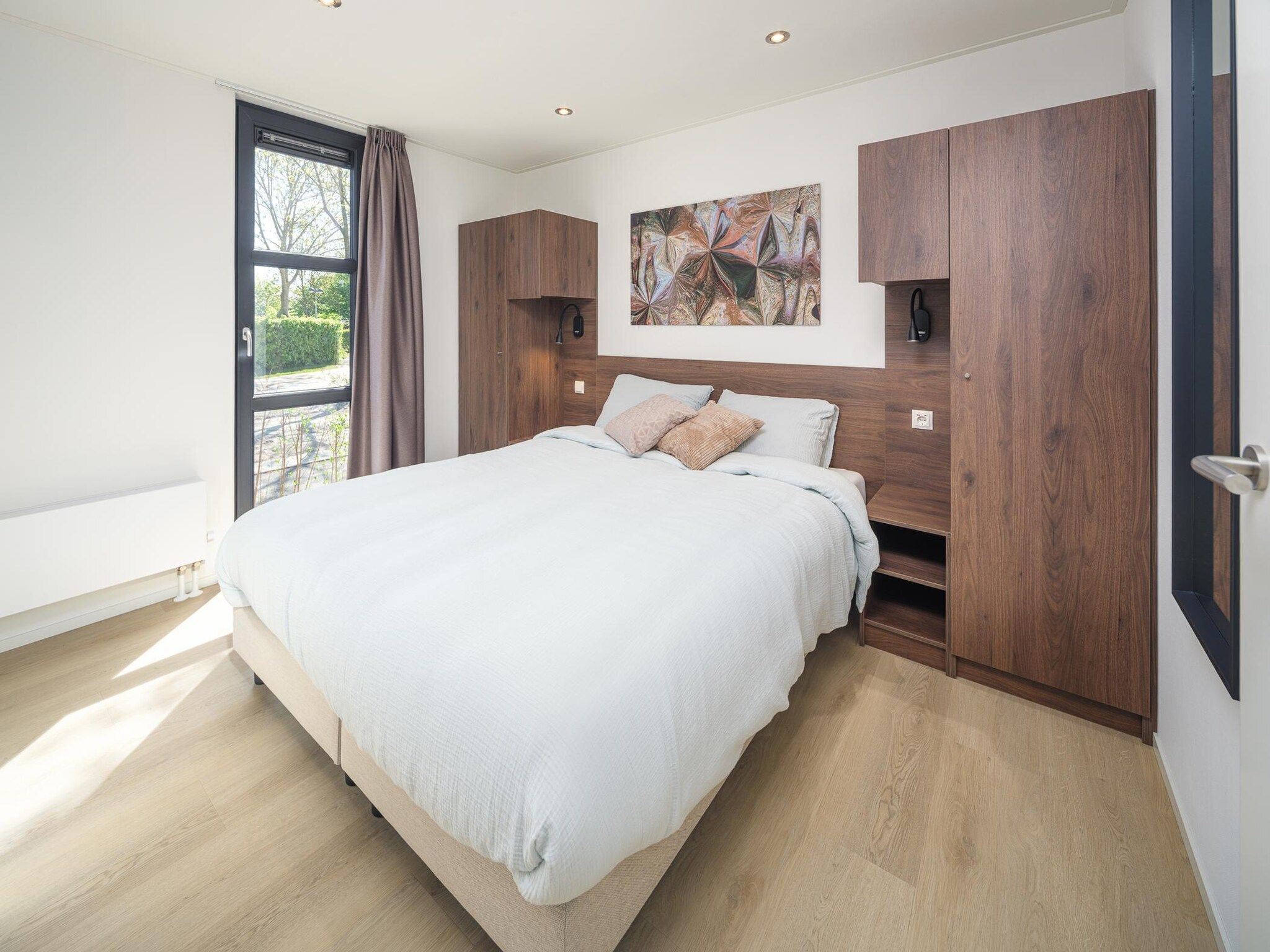Een slaapkamer van Villa L-Meerzicht | 4 pers. in Workum
