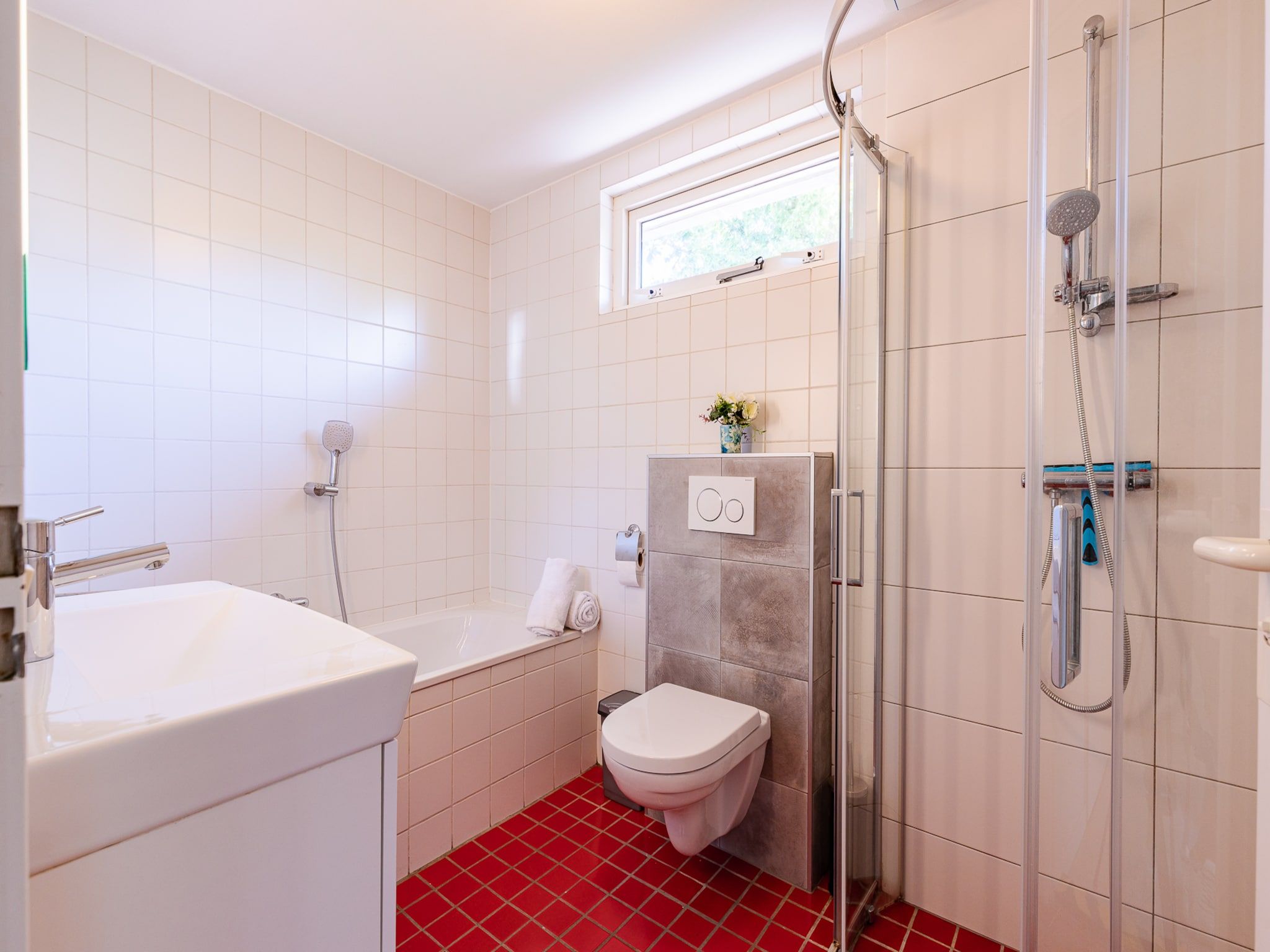 De badkamer van Vakantiewoning - Westduin 6 I Vlissingen 'Zilt en zand' in Vlissingen