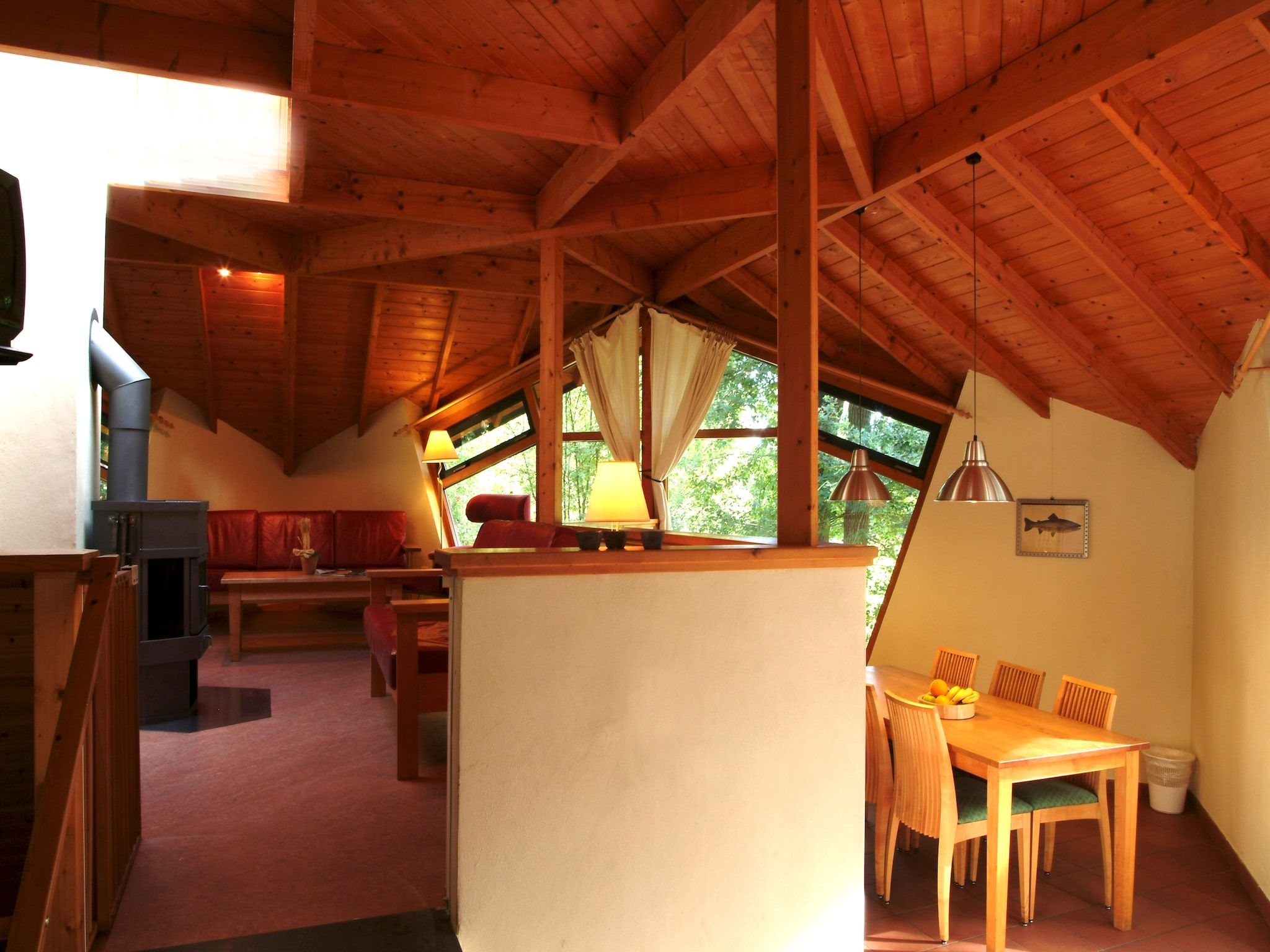 De woonkamer van Vakantiepark Herperduin 9 in Herpen