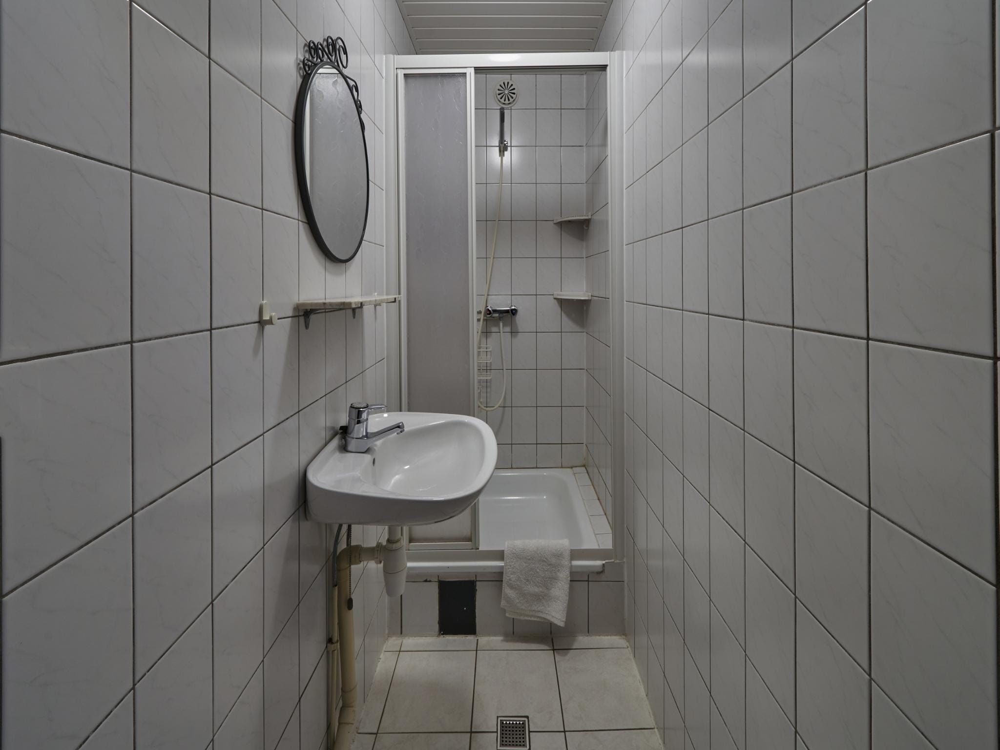 De badkamer van Meschermolen 3 in Mesch-Eijsden