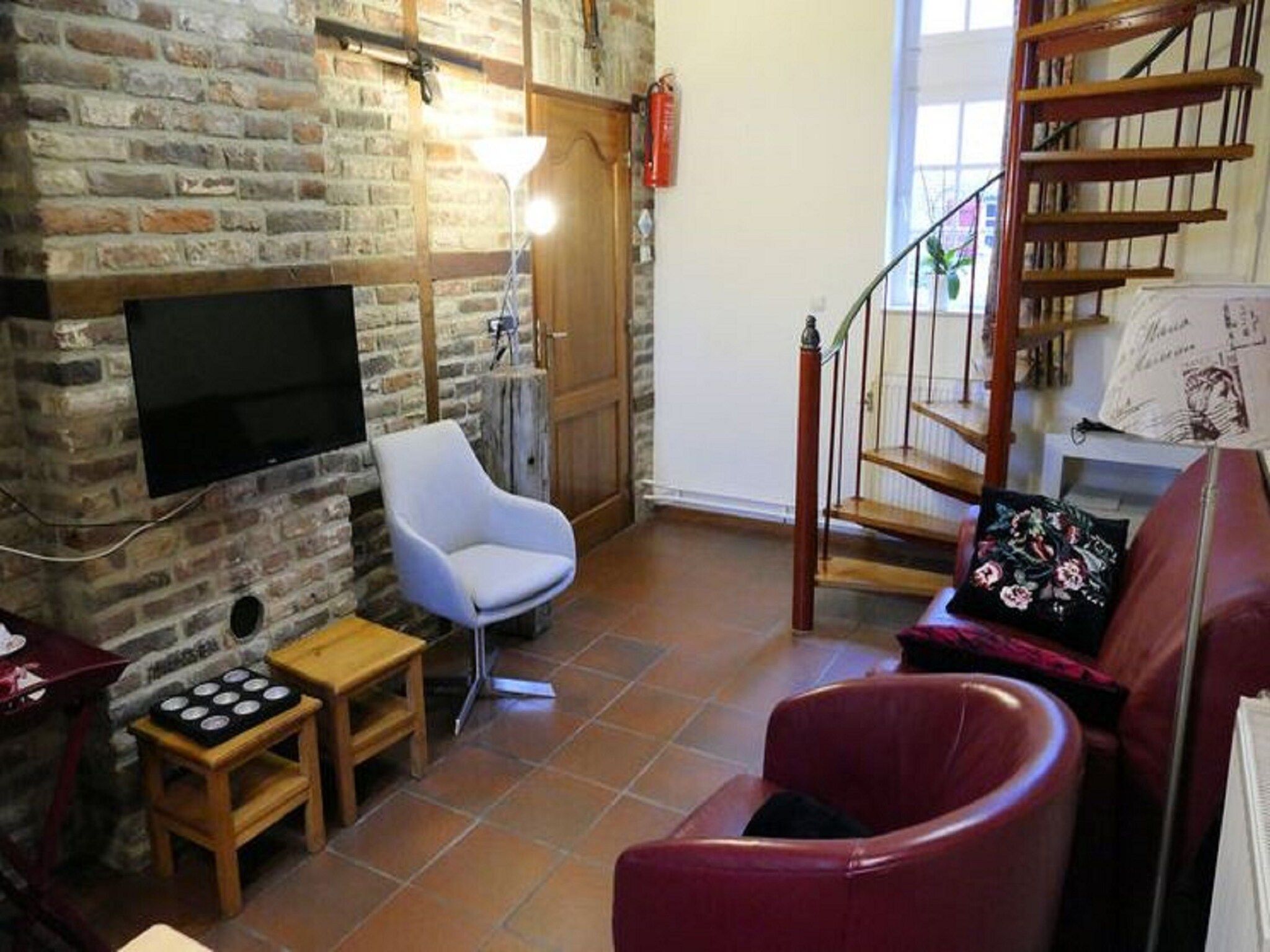 De woonkamer van Meschermolen 5 in Mesch-Eijsden